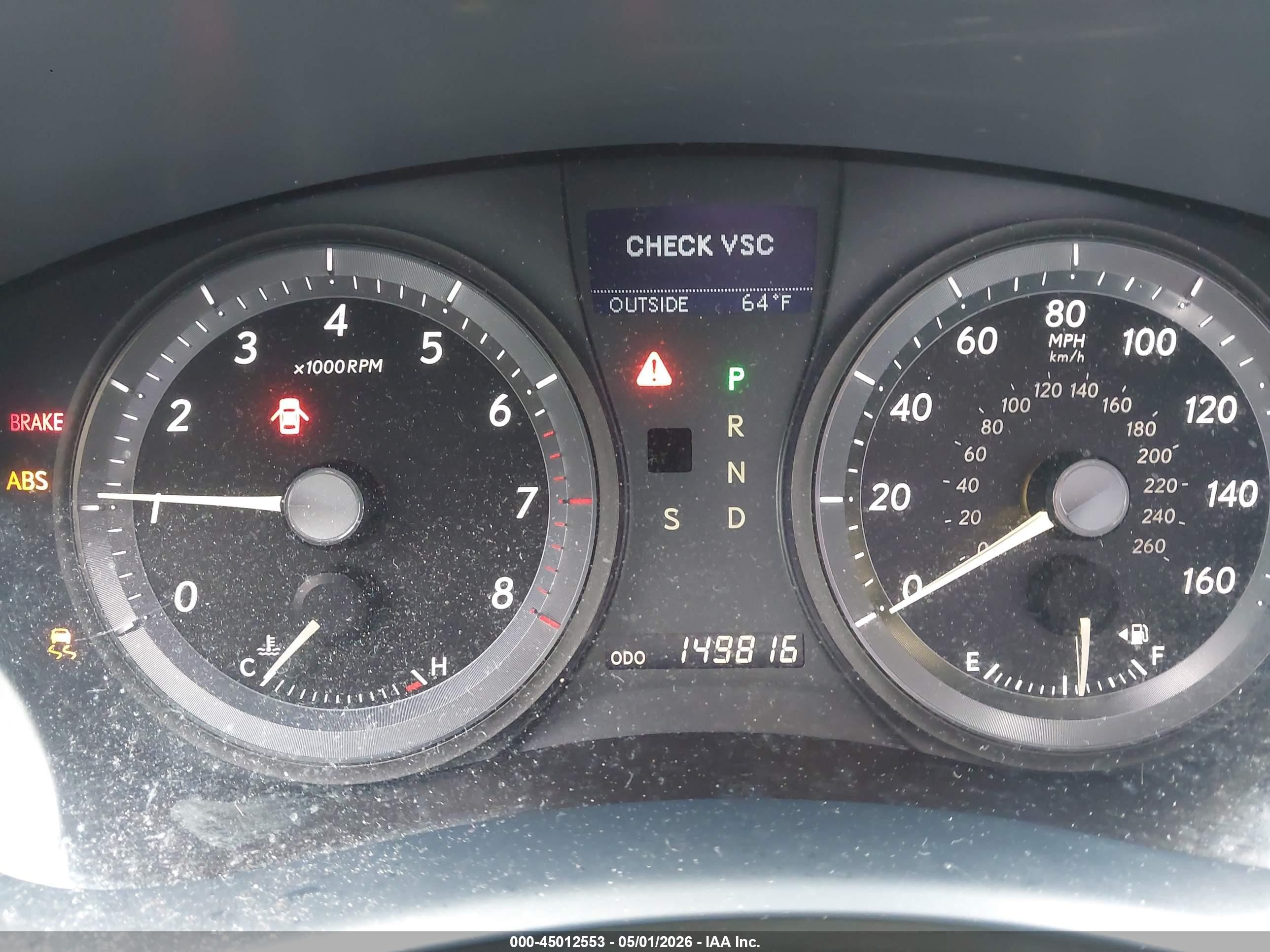 2008 Lexus Es 350   Gray vin: JTHBJ46G782236595