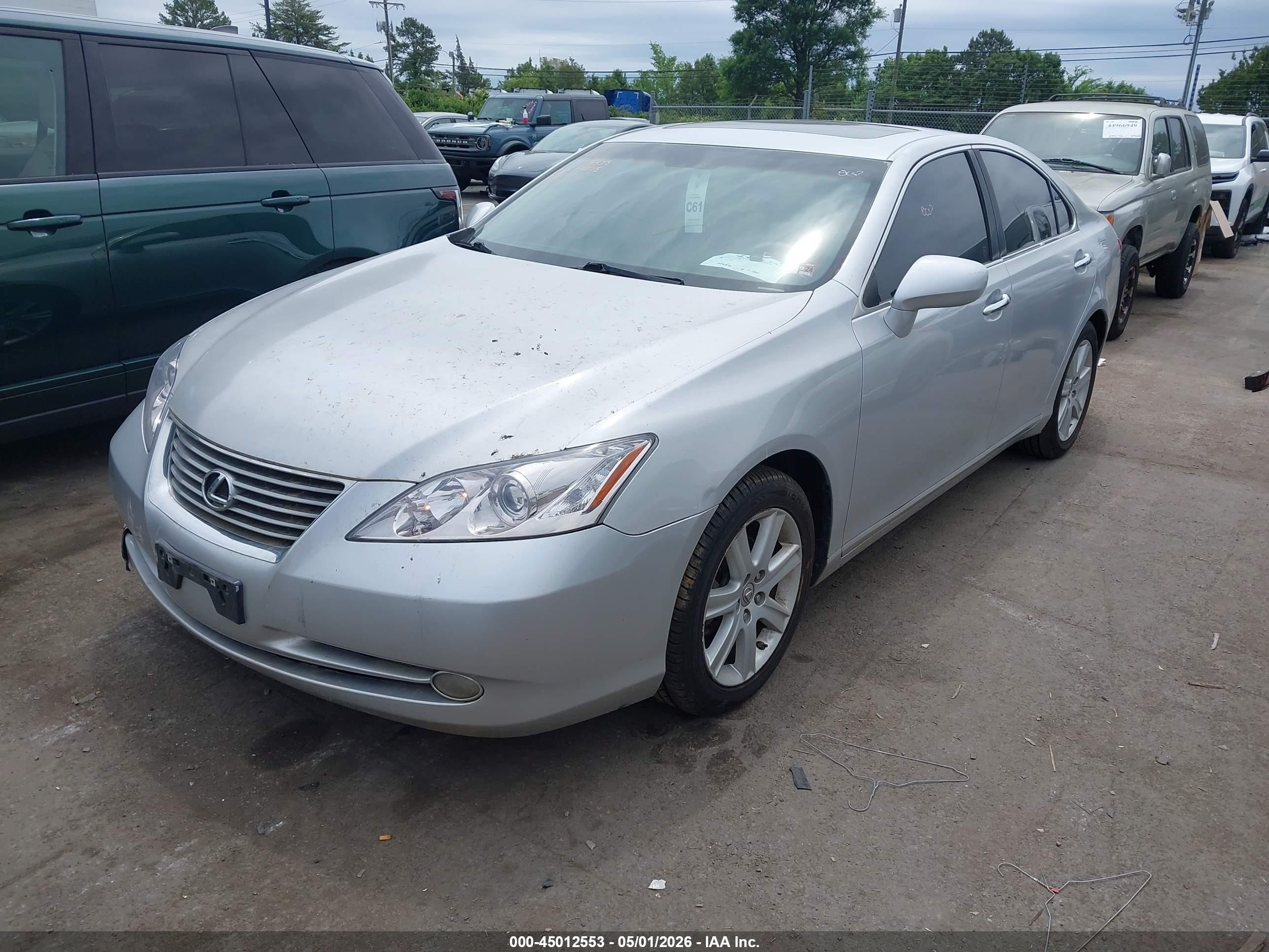 2008 Lexus Es 350   Gray vin: JTHBJ46G782236595