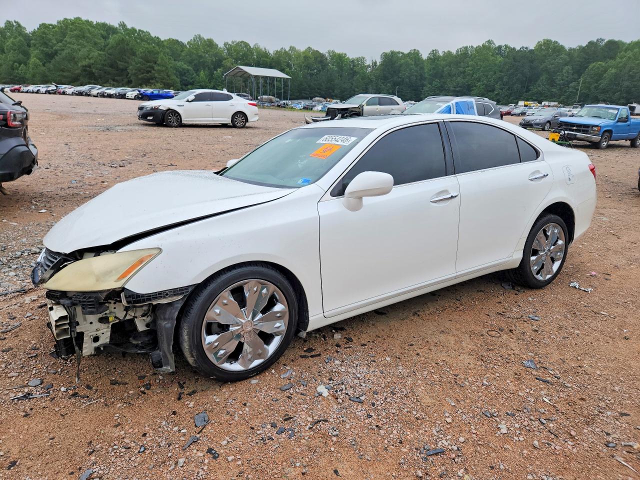 2008 Lexus Es 350 White vin: JTHBJ46G782244535