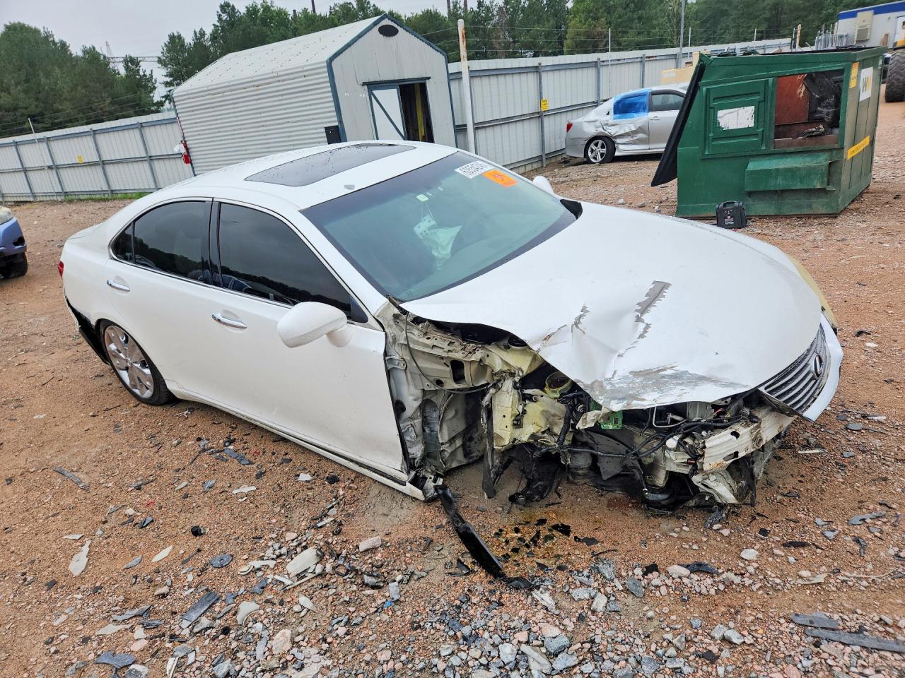 2008 Lexus Es 350 White vin: JTHBJ46G782244535