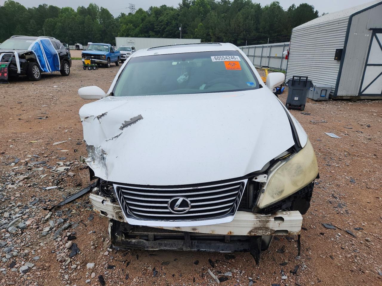 2008 Lexus Es 350 White vin: JTHBJ46G782244535