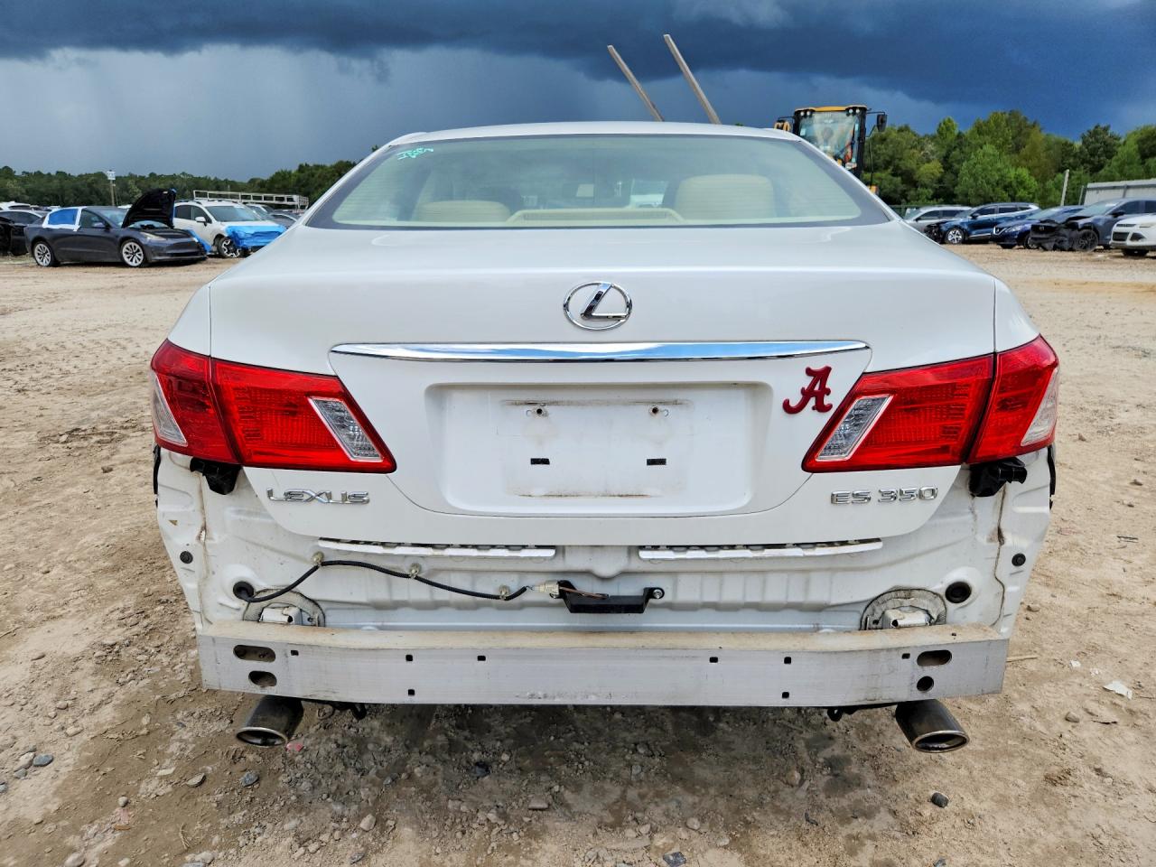 2008 Lexus Es 350 White vin: JTHBJ46G782248892