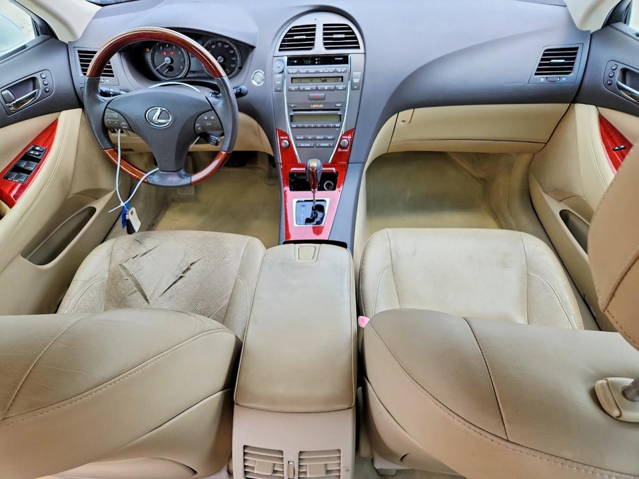 2008 Lexus Es 350 White vin: JTHBJ46G782248892