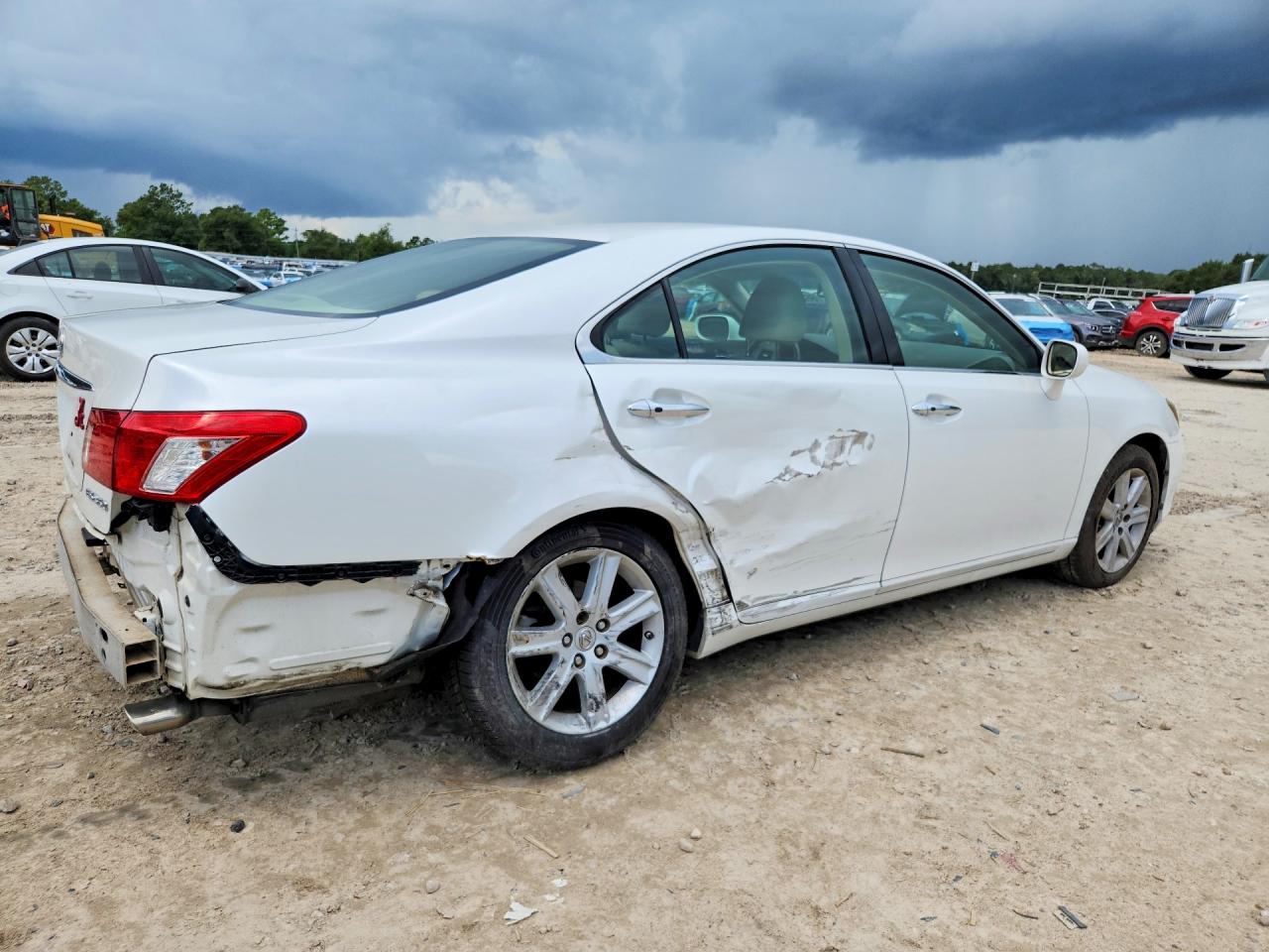 2008 Lexus Es 350 White vin: JTHBJ46G782248892