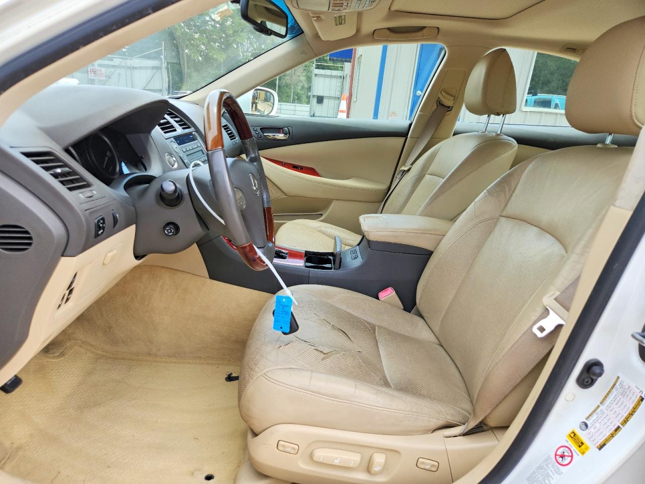 2008 Lexus Es 350 White vin: JTHBJ46G782248892