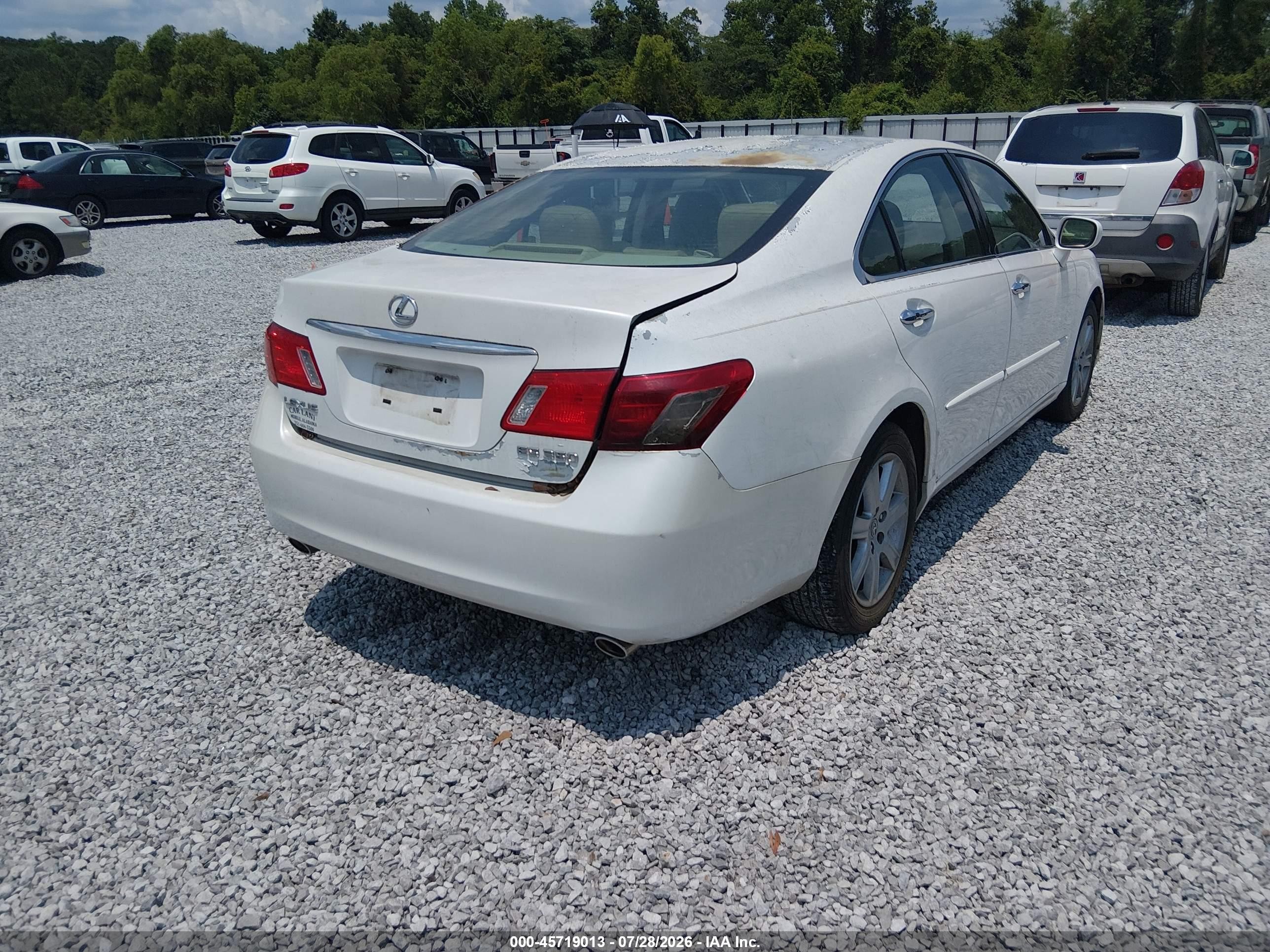 2008 Lexus Es 350   Белый vin: JTHBJ46G782264042