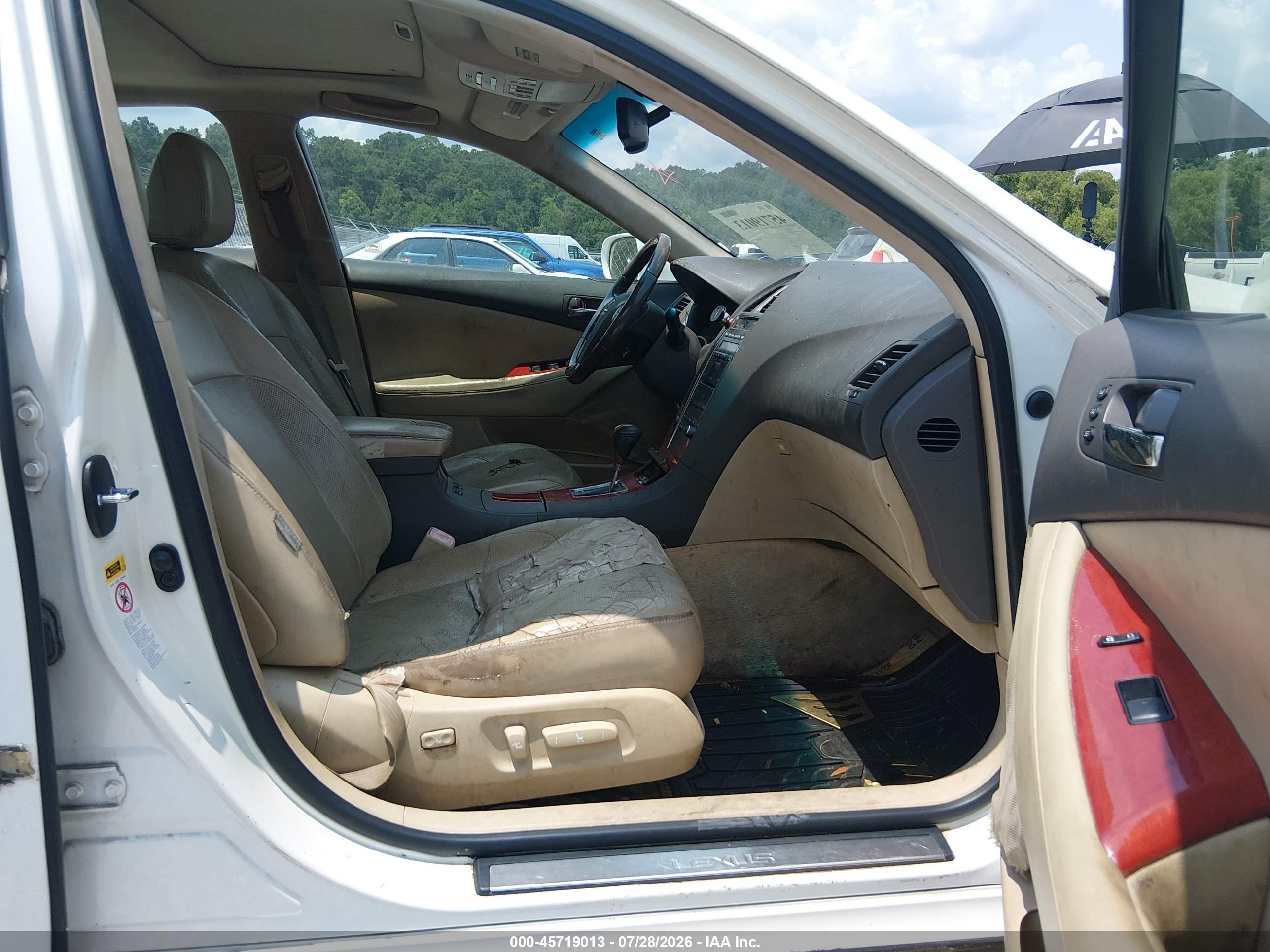 2008 Lexus Es 350   Белый vin: JTHBJ46G782264042