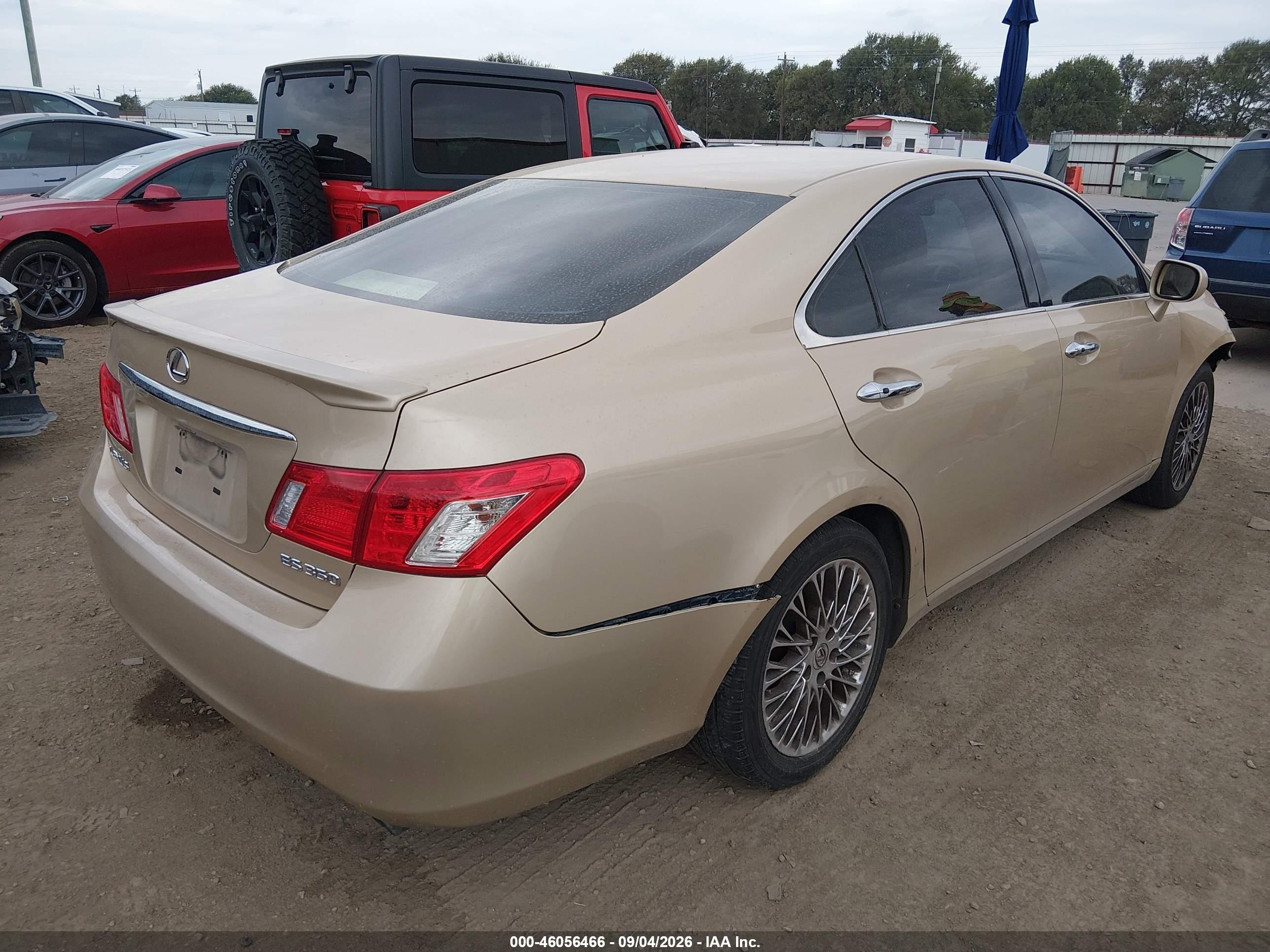 2008 Lexus Es 350   Gold vin: JTHBJ46G782265885