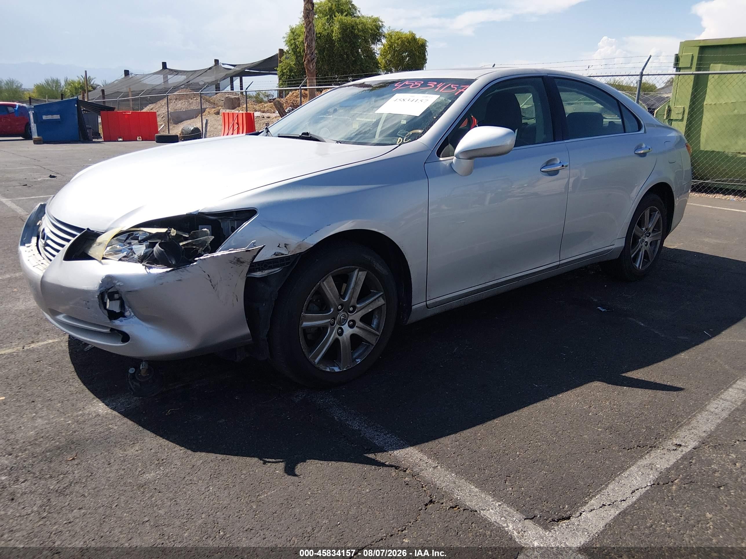 2009 Lexus Es 350 Silver vin: JTHBJ46G792284017