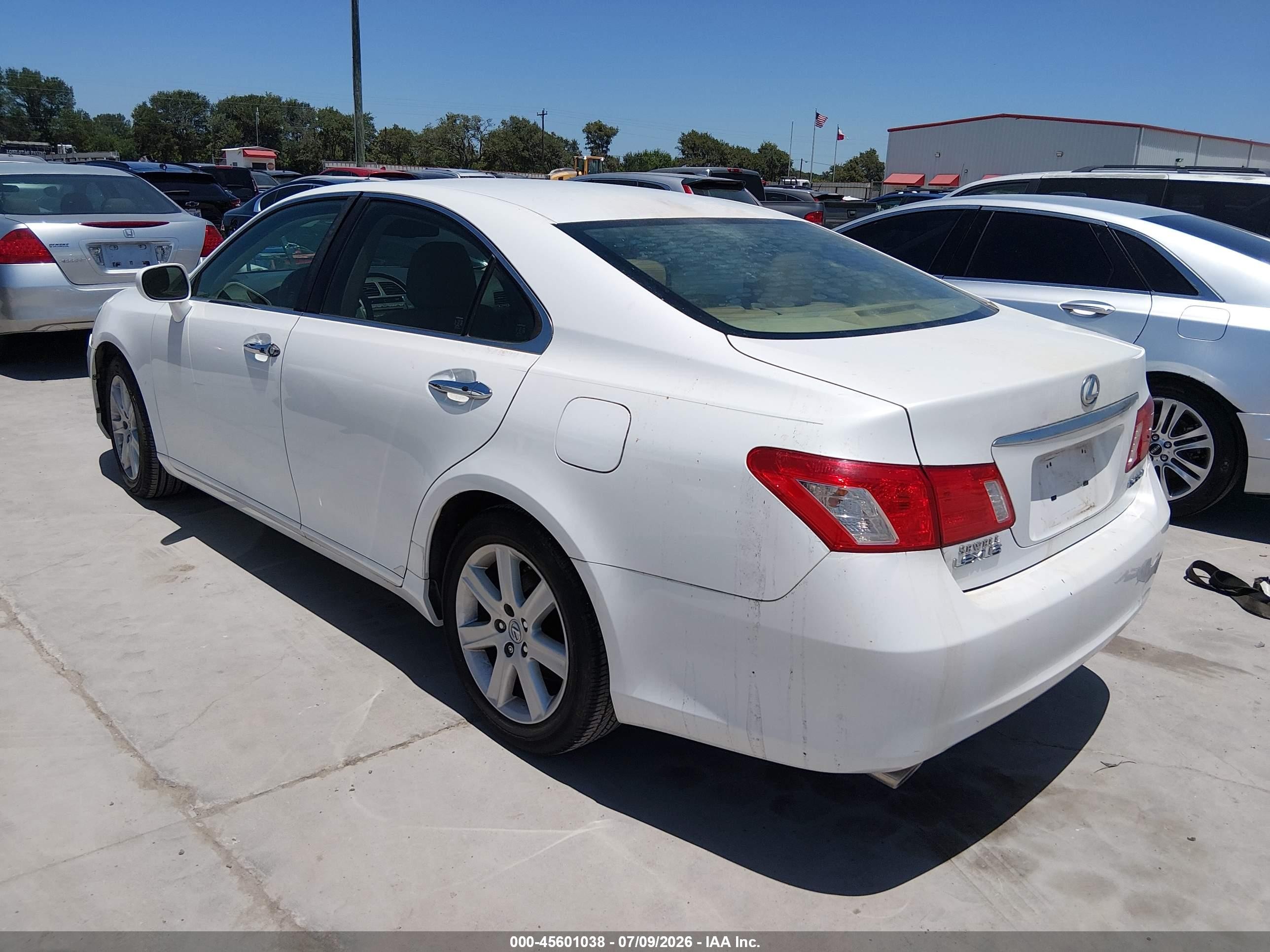 2009 Lexus Es 350   White vin: JTHBJ46G792287550
