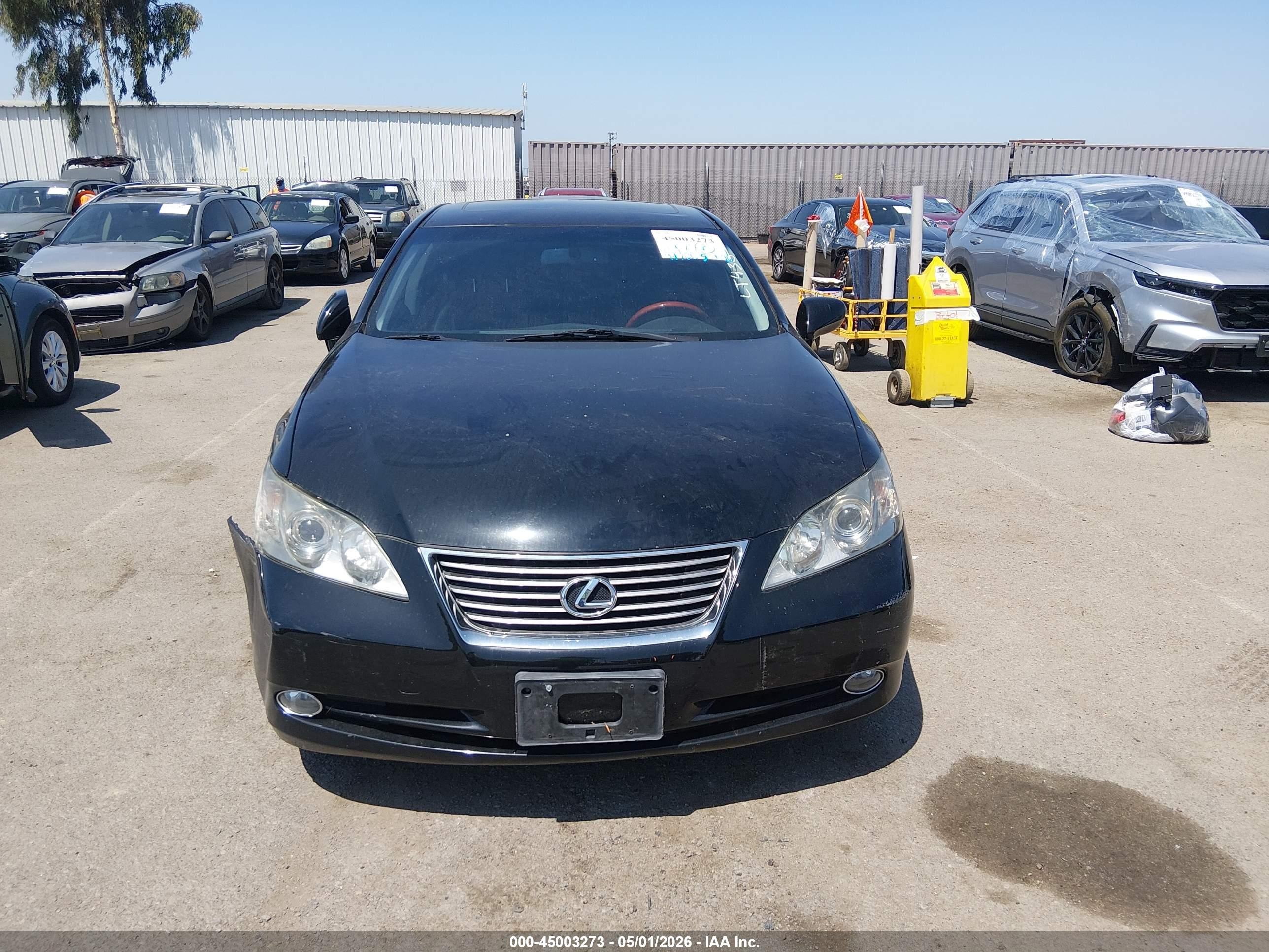 2009 Lexus Es 350   Black vin: JTHBJ46G792290366