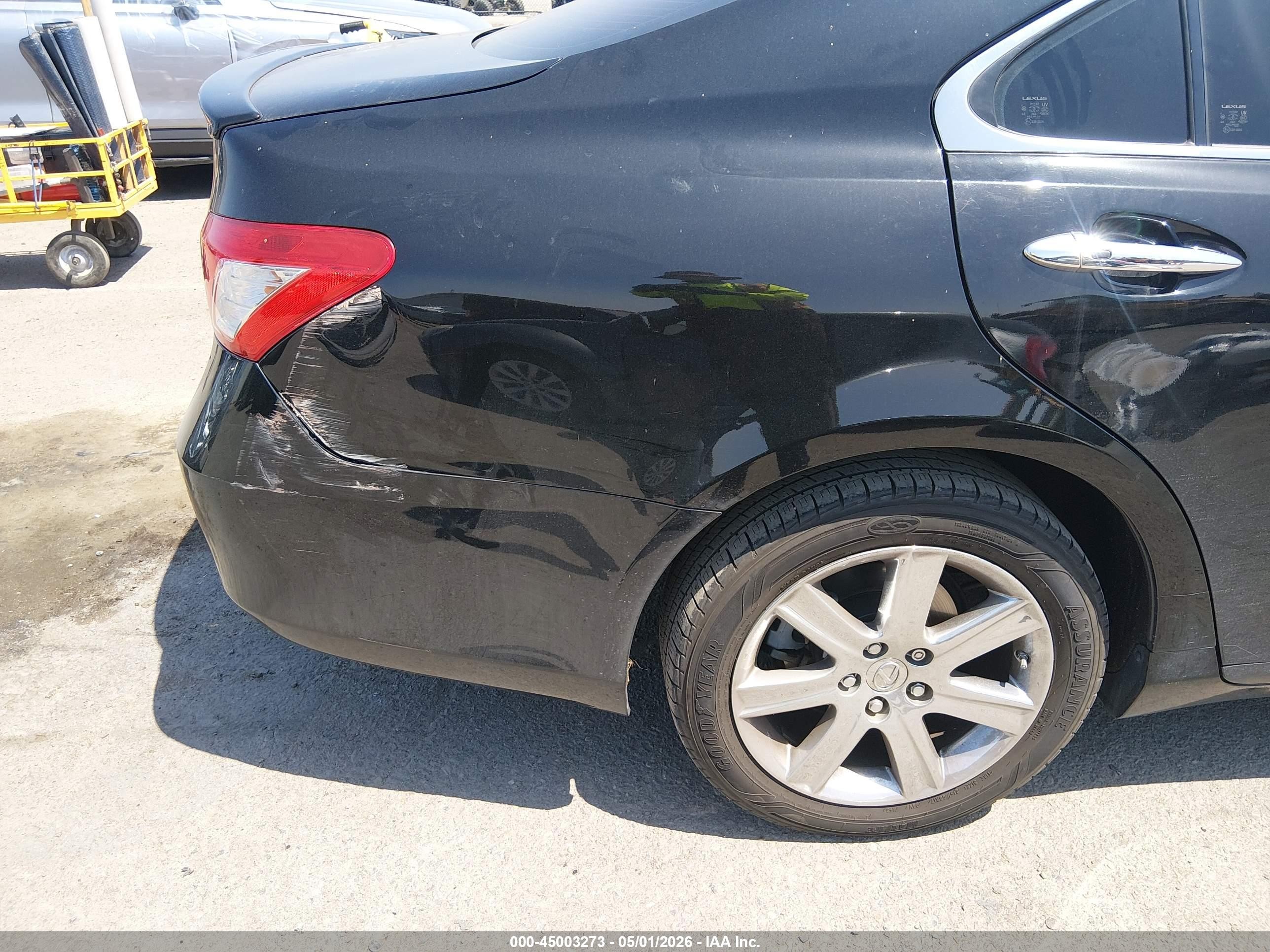 2009 Lexus Es 350   Black vin: JTHBJ46G792290366