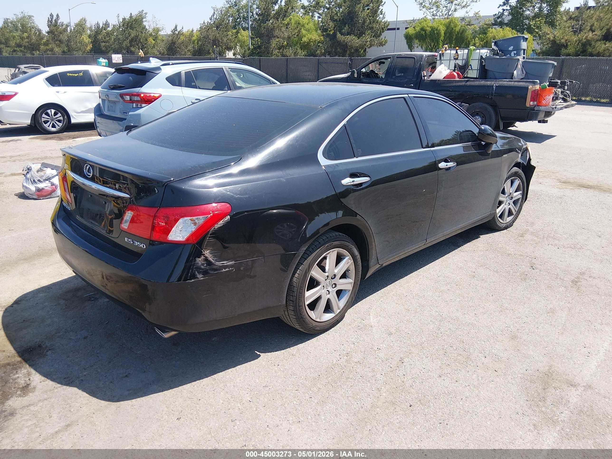 2009 Lexus Es 350   Black vin: JTHBJ46G792290366
