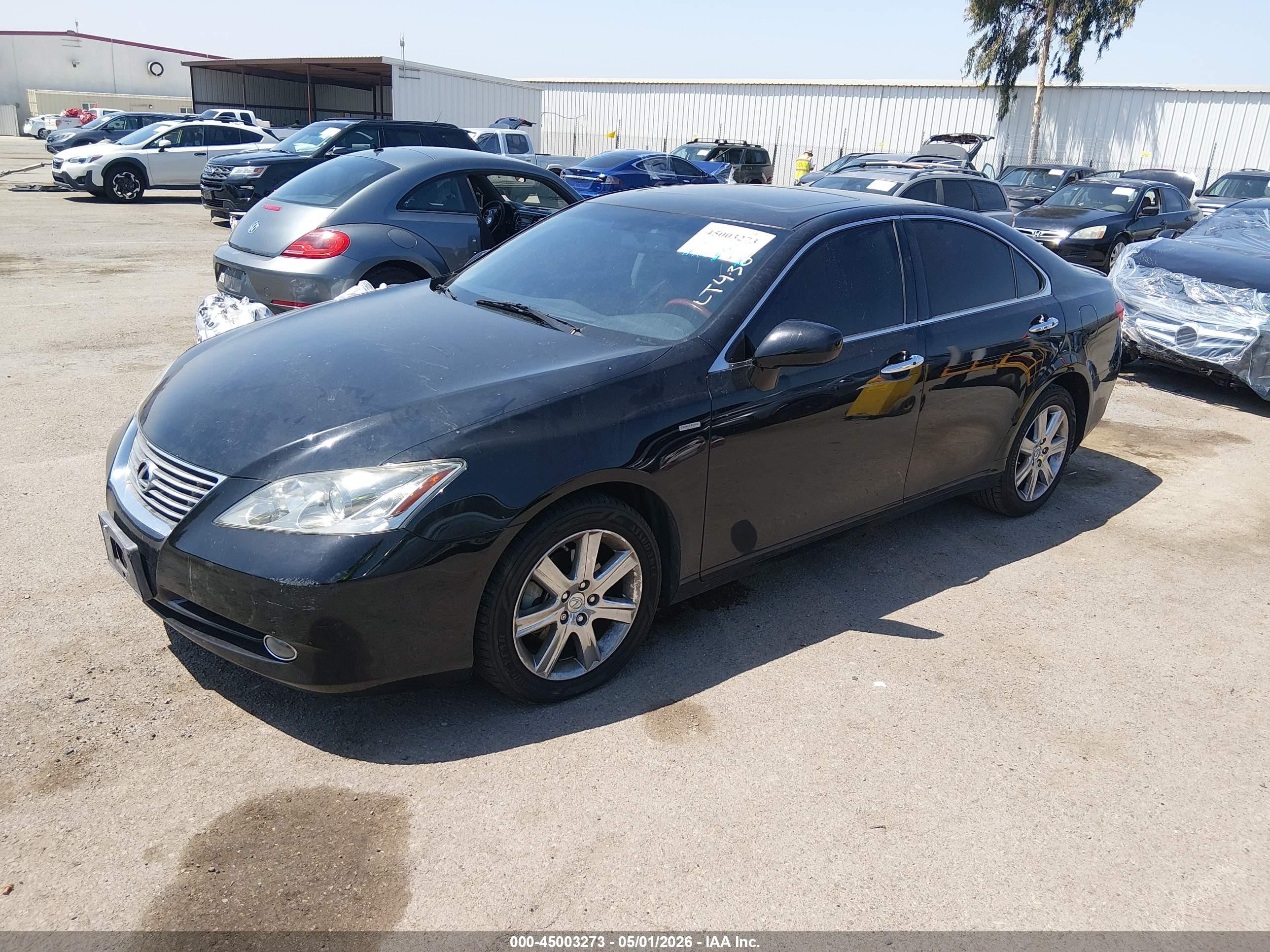 2009 Lexus Es 350   Black vin: JTHBJ46G792290366