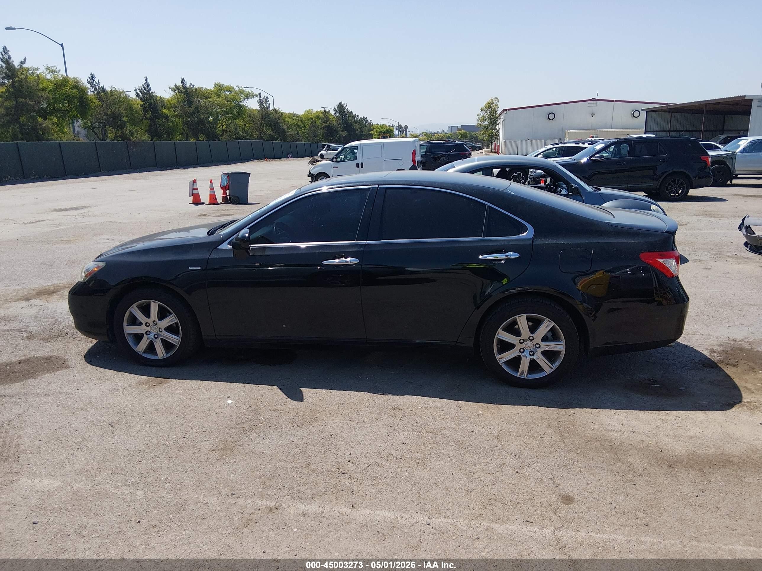 2009 Lexus Es 350   Black vin: JTHBJ46G792290366