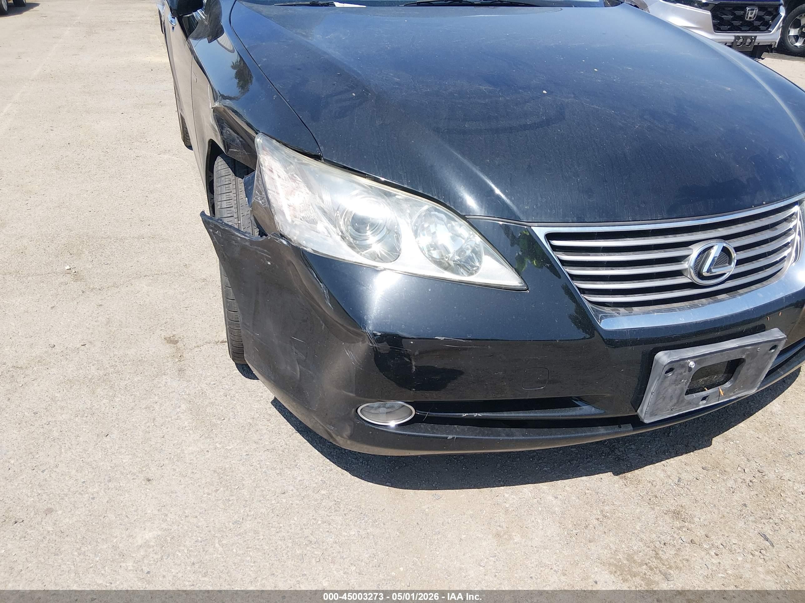 2009 Lexus Es 350   Black vin: JTHBJ46G792290366