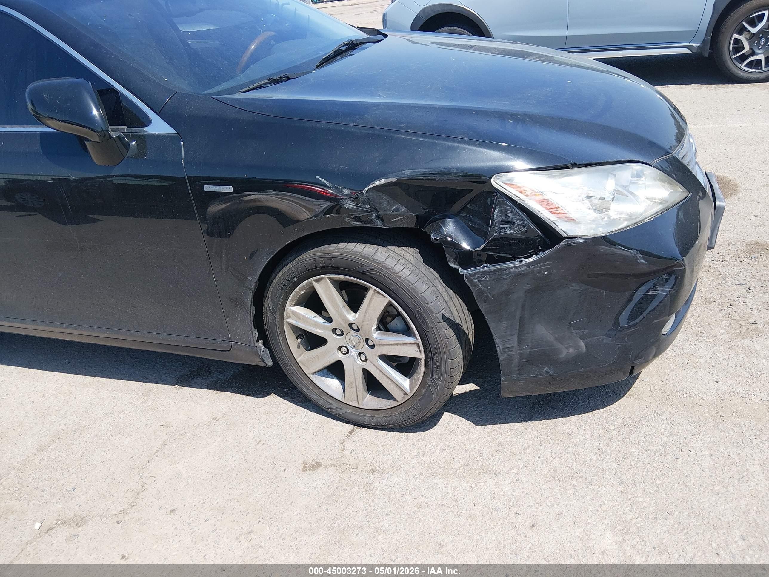 2009 Lexus Es 350   Black vin: JTHBJ46G792290366