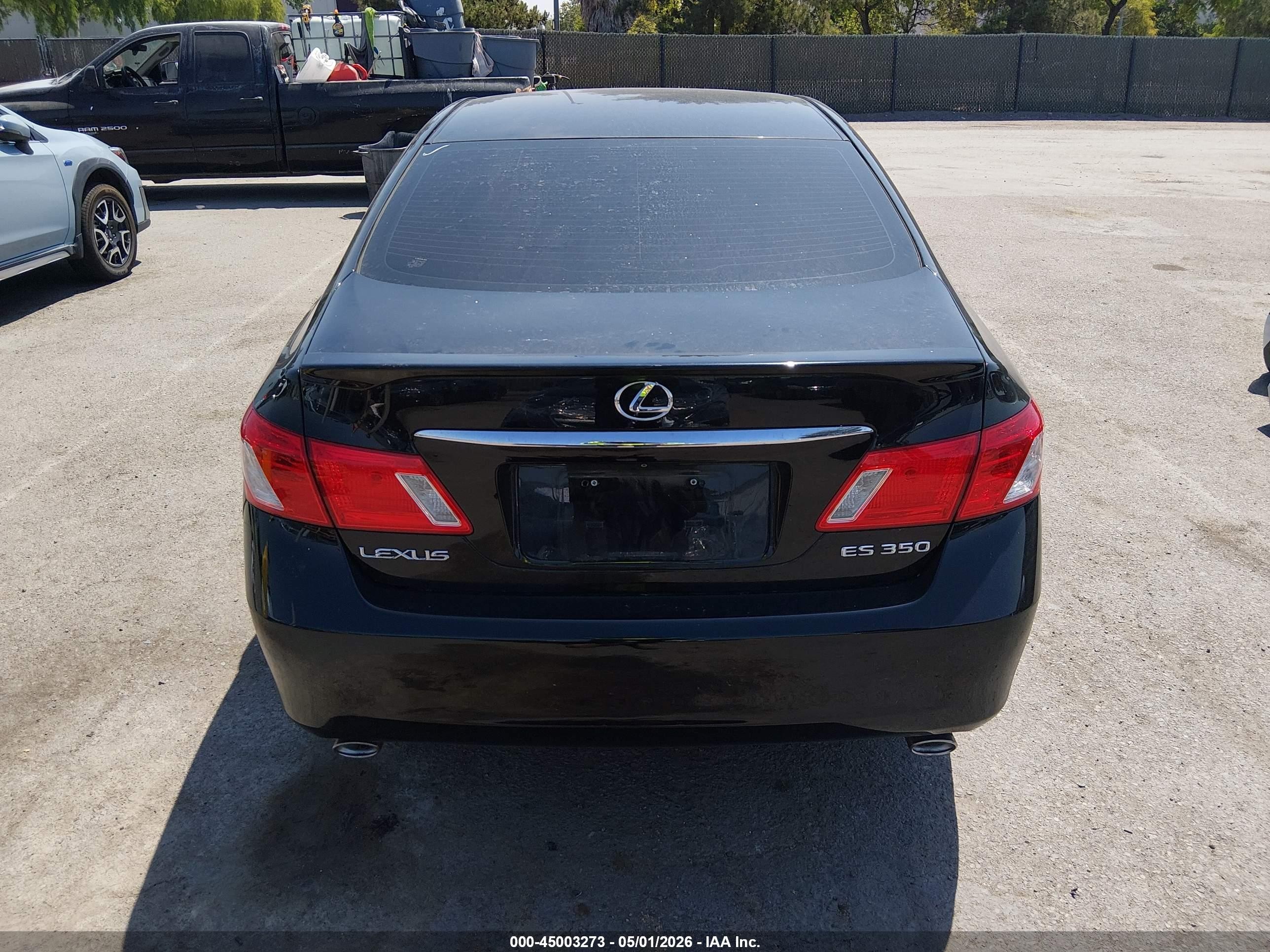 2009 Lexus Es 350   Black vin: JTHBJ46G792290366