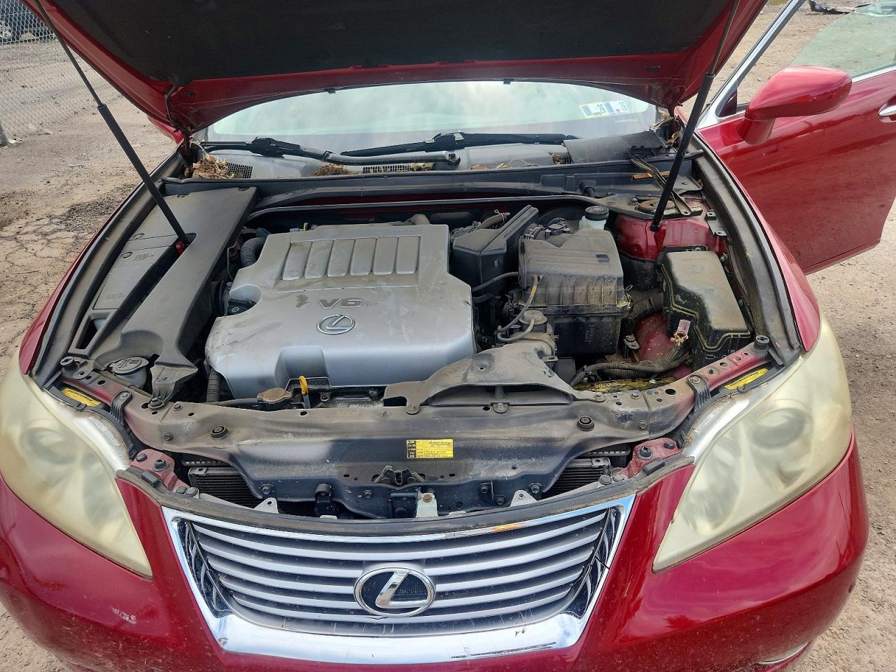 2009 Lexus Es 350 Red vin: JTHBJ46G792308333