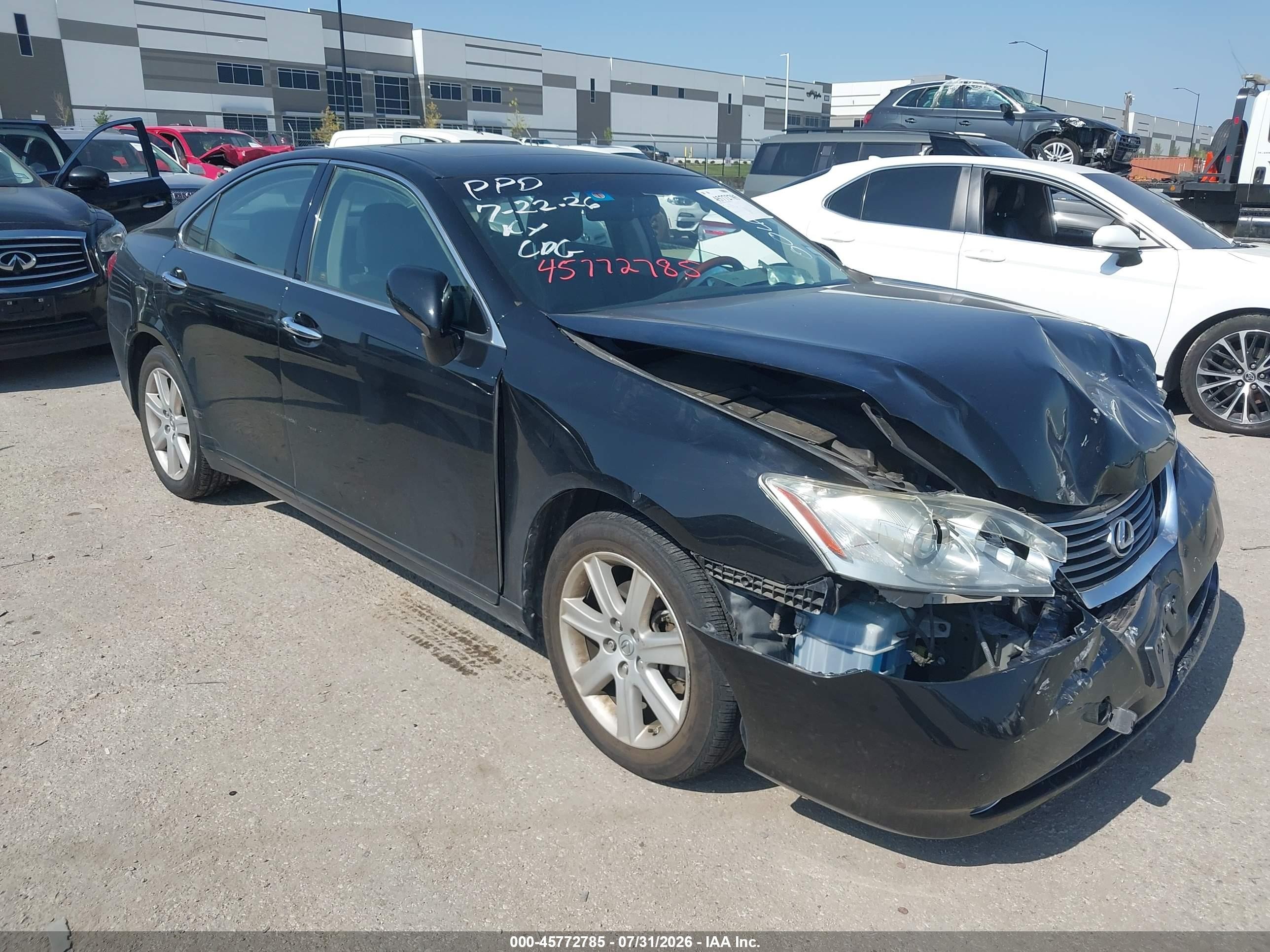 2009 Lexus Es 350   Черный vin: JTHBJ46G792310048