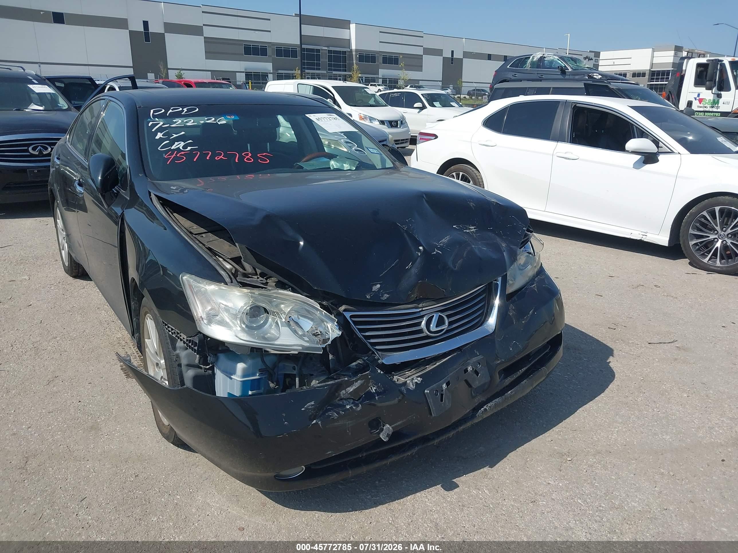 2009 Lexus Es 350   Черный vin: JTHBJ46G792310048