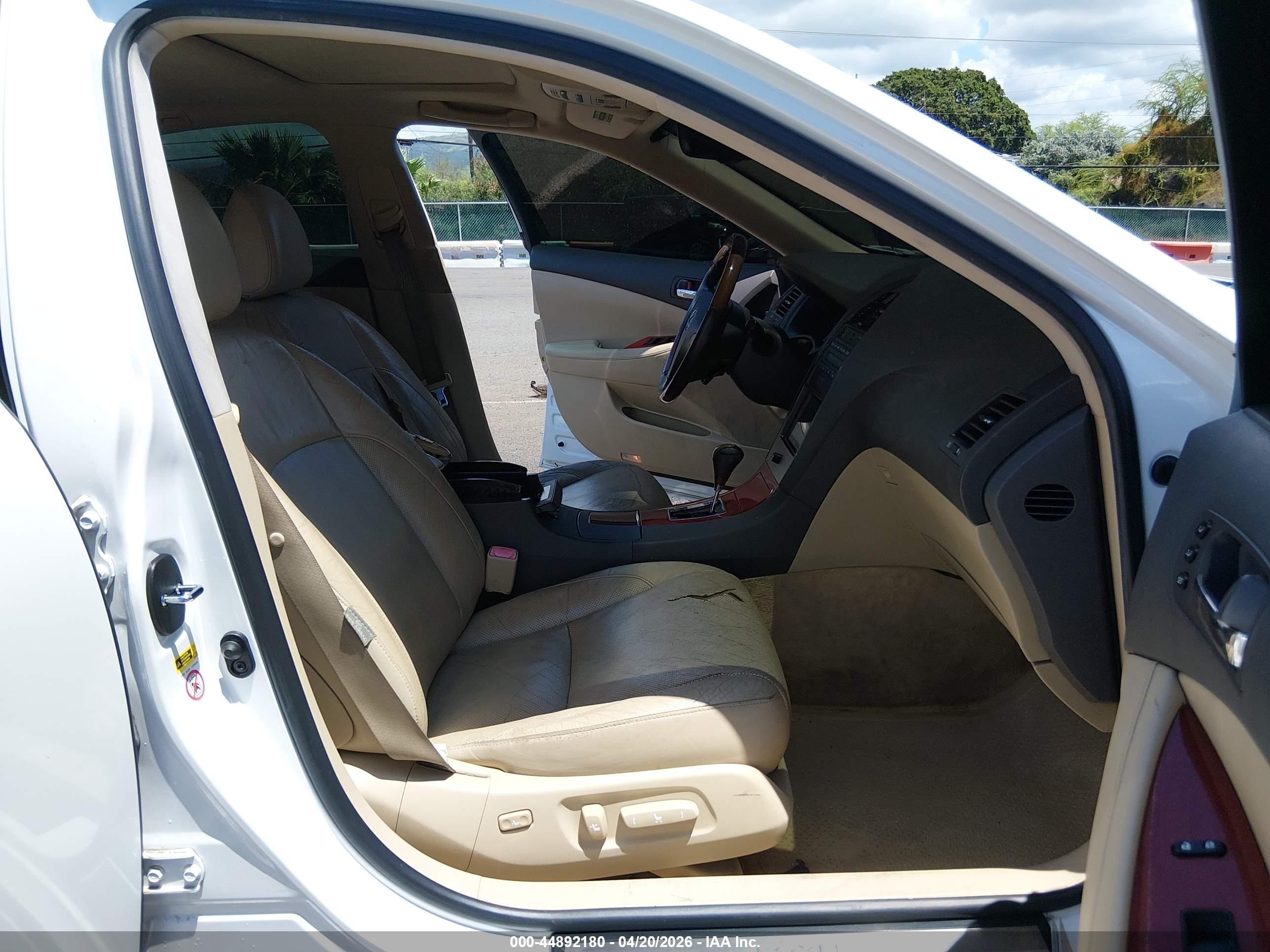 2009 Lexus Es 350   White vin: JTHBJ46G792323057