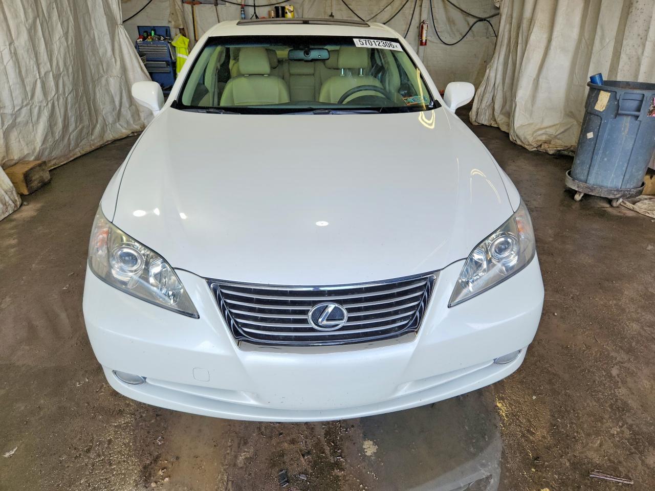2009 Lexus Es 350 White vin: JTHBJ46G792323866