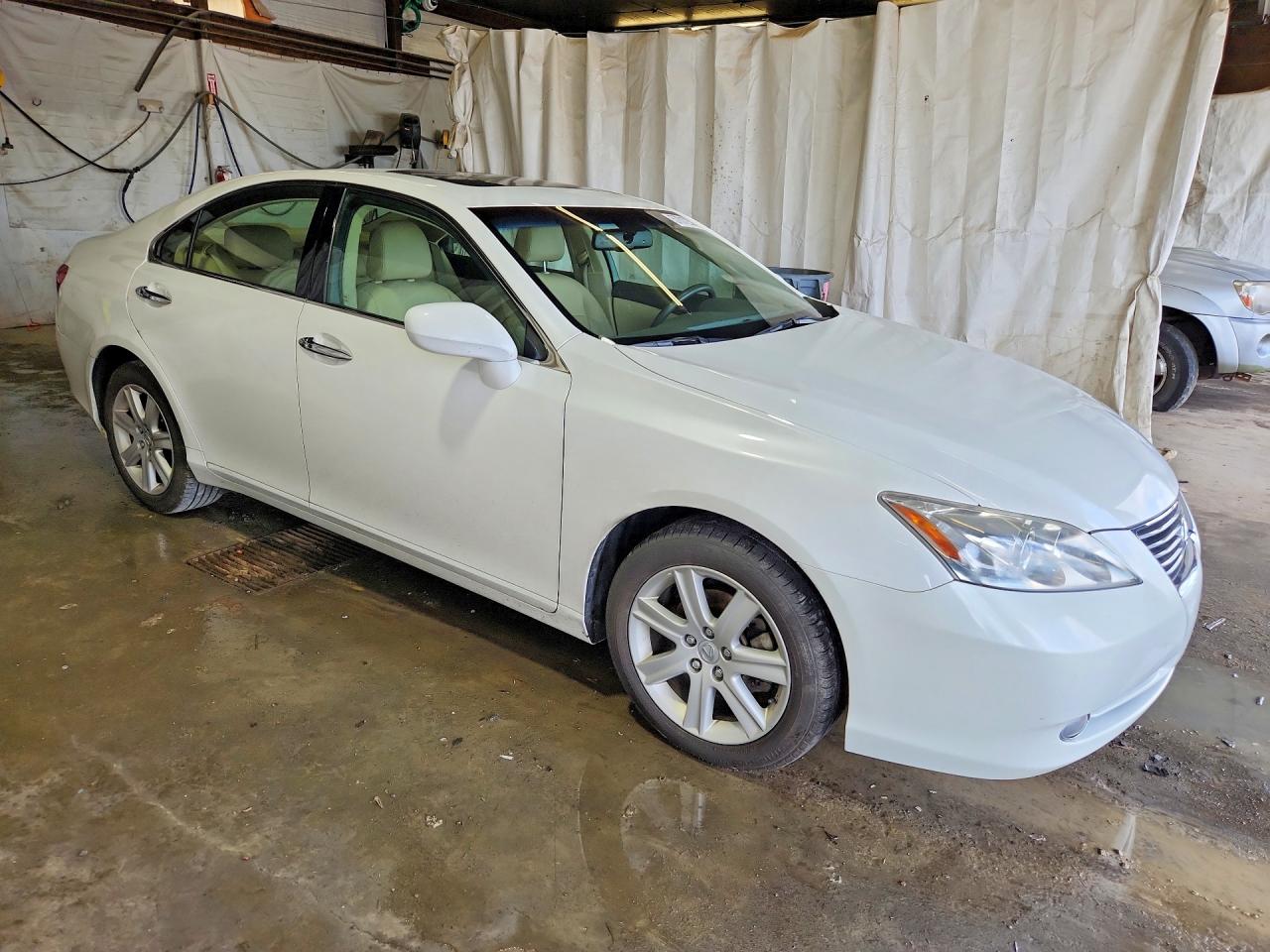 2009 Lexus Es 350 White vin: JTHBJ46G792323866