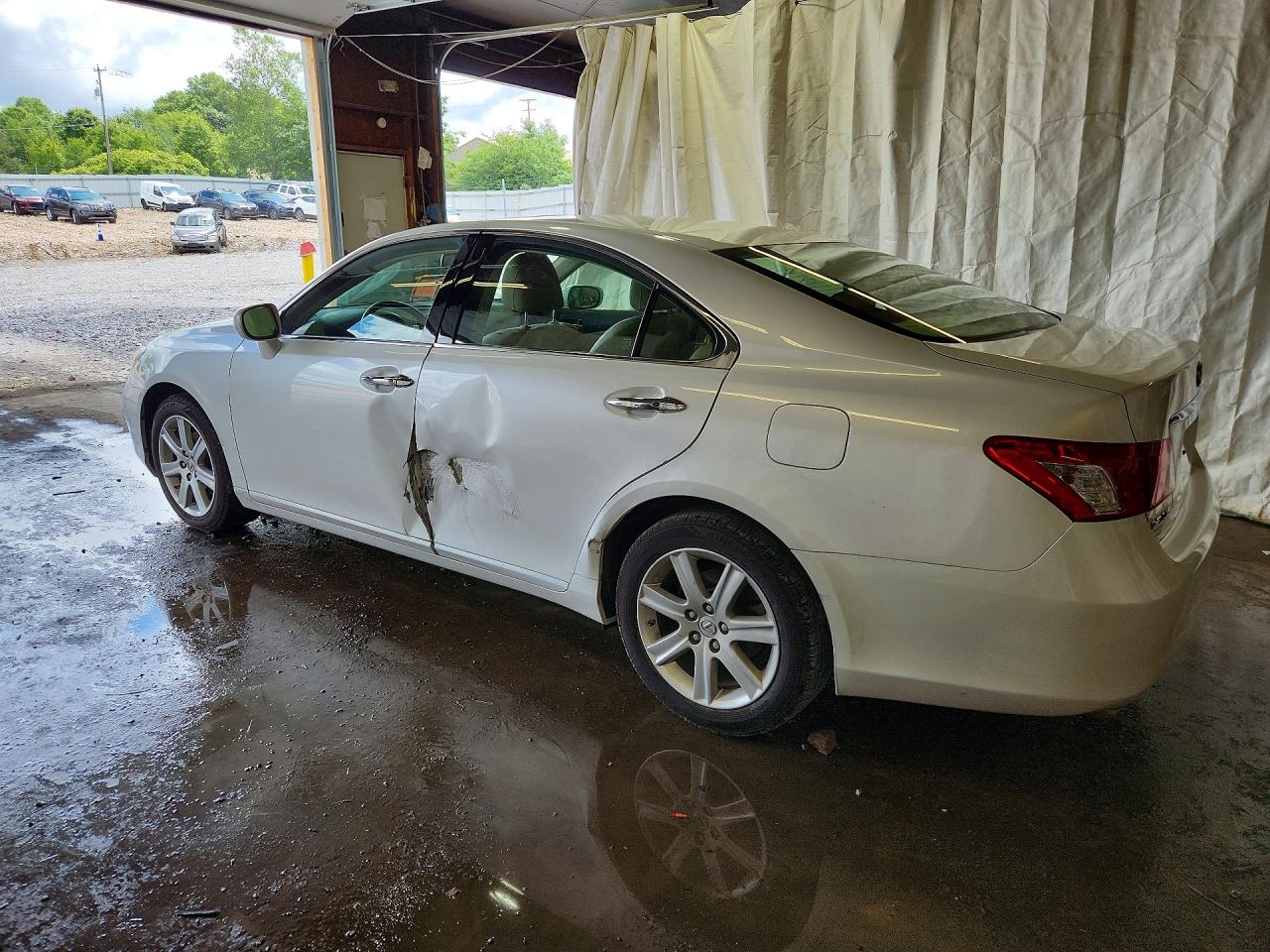 2009 Lexus Es 350 White vin: JTHBJ46G792323866