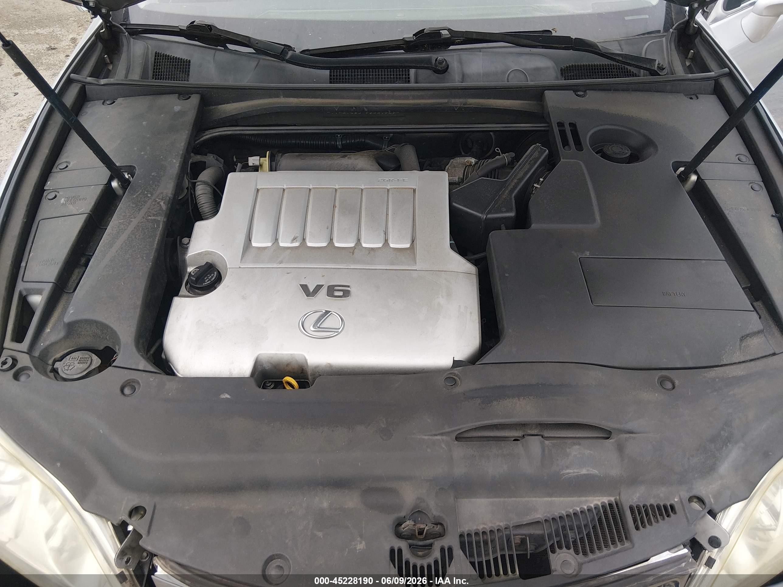 2009 Lexus Es 350   Серебряный vin: JTHBJ46G792331949