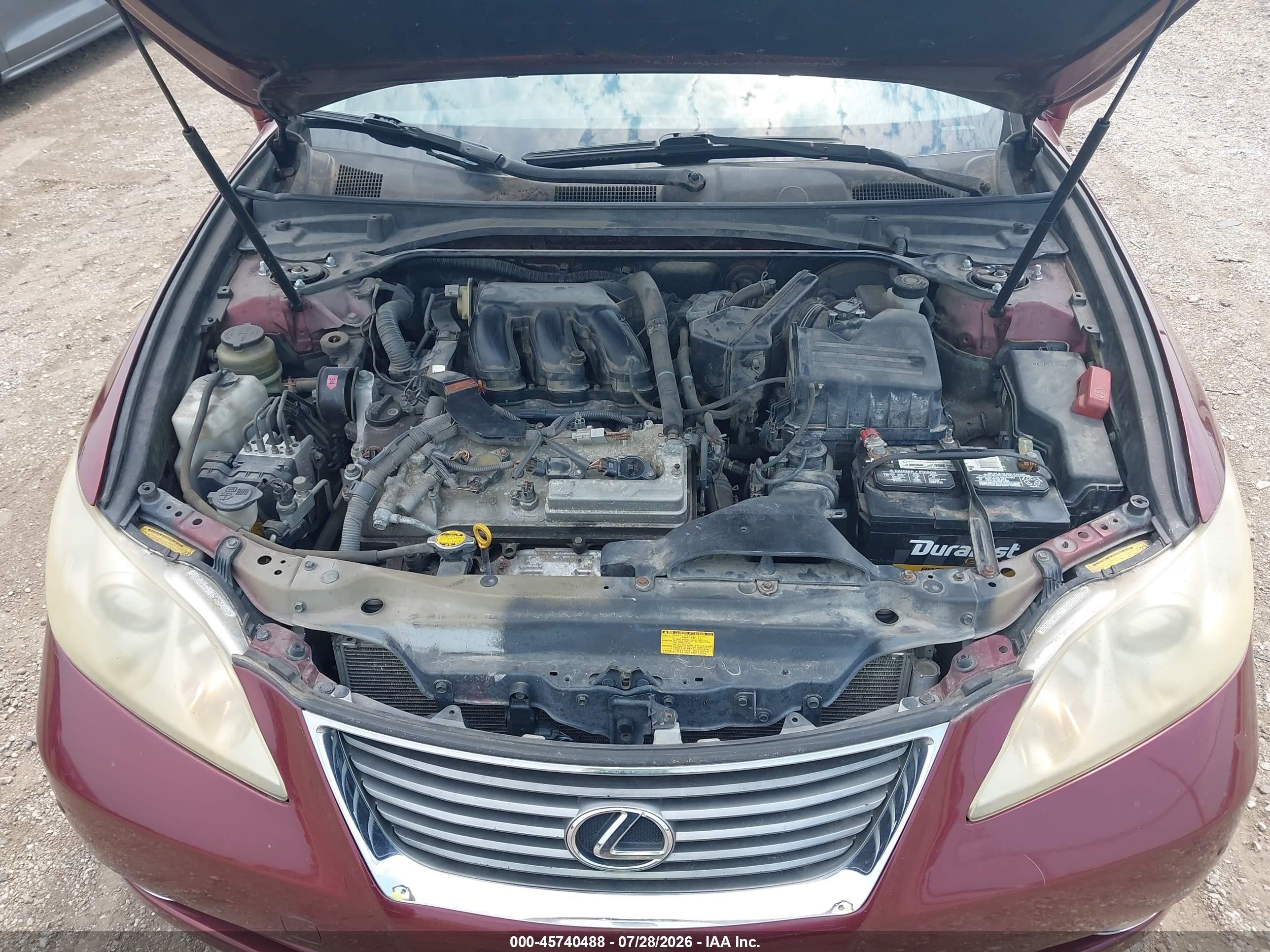 2007 Lexus Es 350   Purple vin: JTHBJ46G872011343