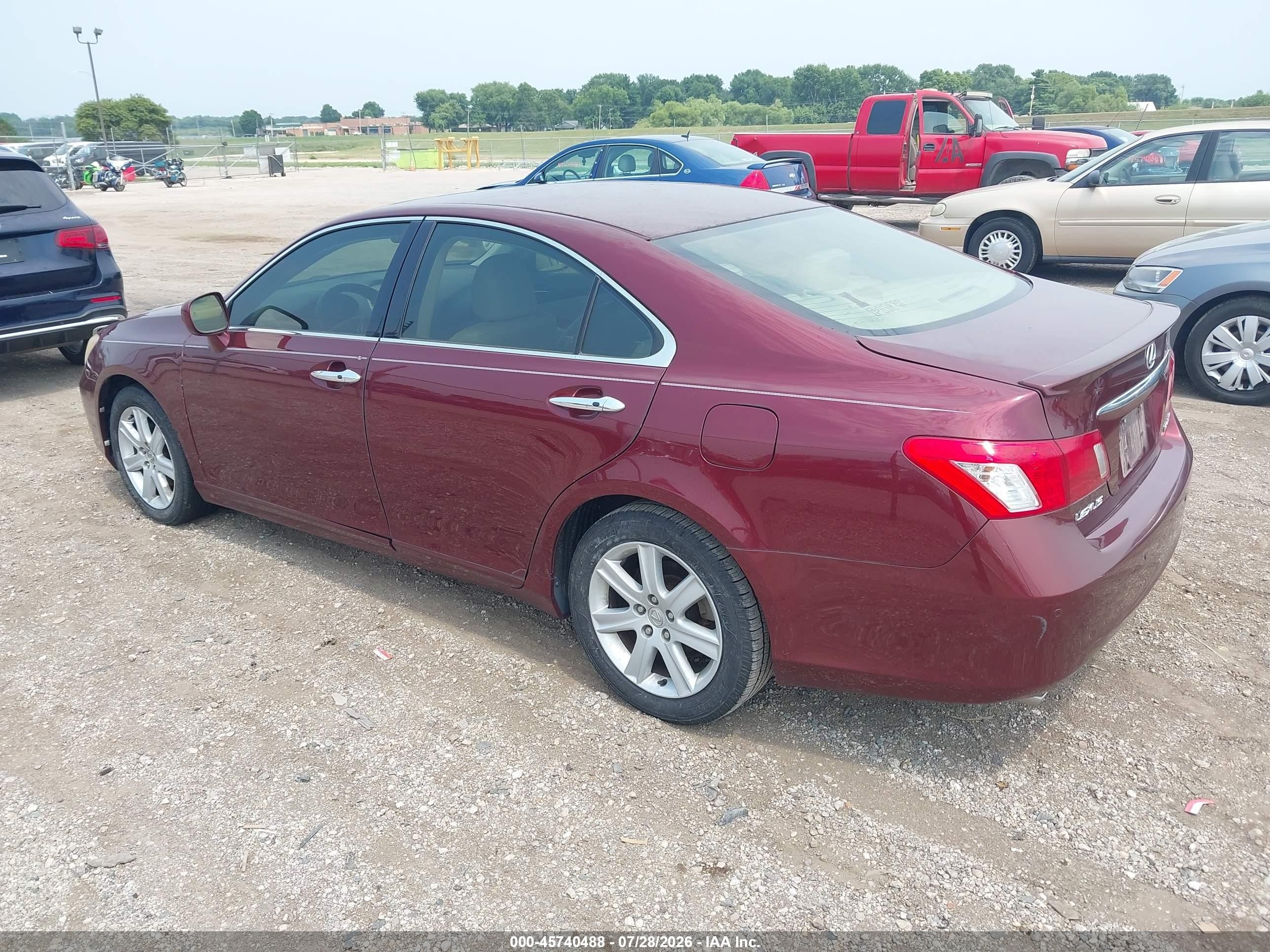 2007 Lexus Es 350   Purple vin: JTHBJ46G872011343