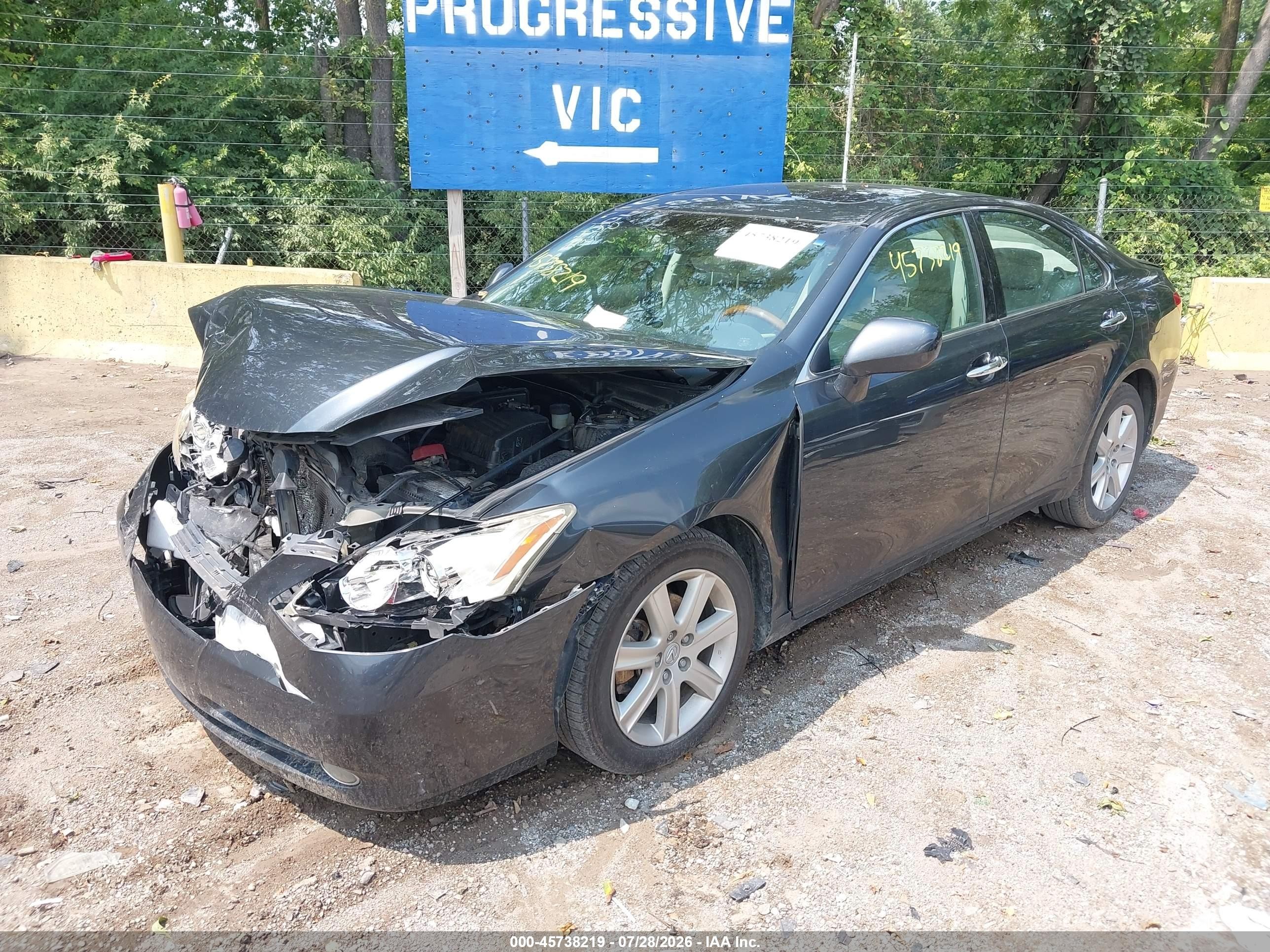 2007 Lexus Es 350   Серый vin: JTHBJ46G872018499