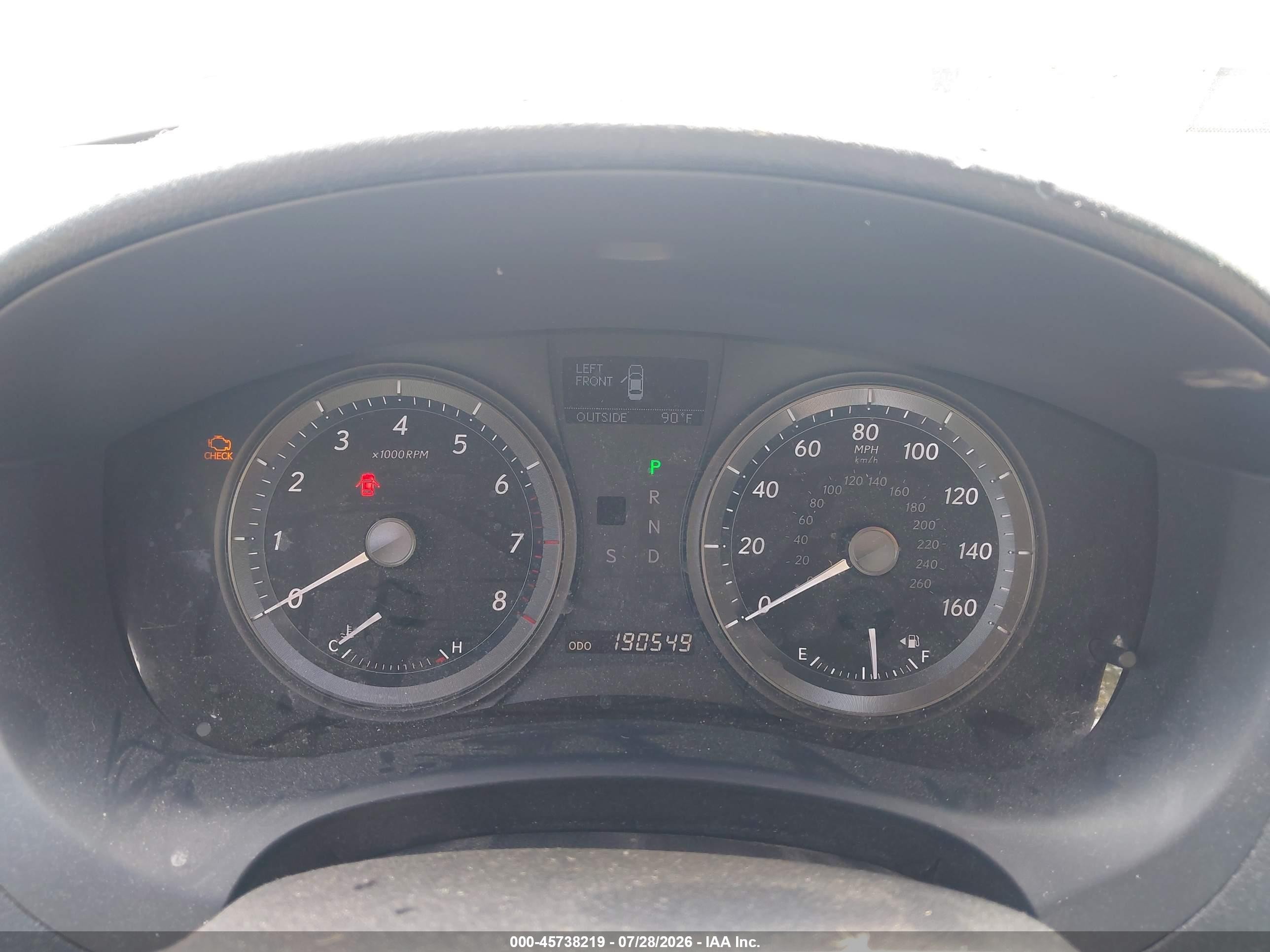 2007 Lexus Es 350   Серый vin: JTHBJ46G872018499