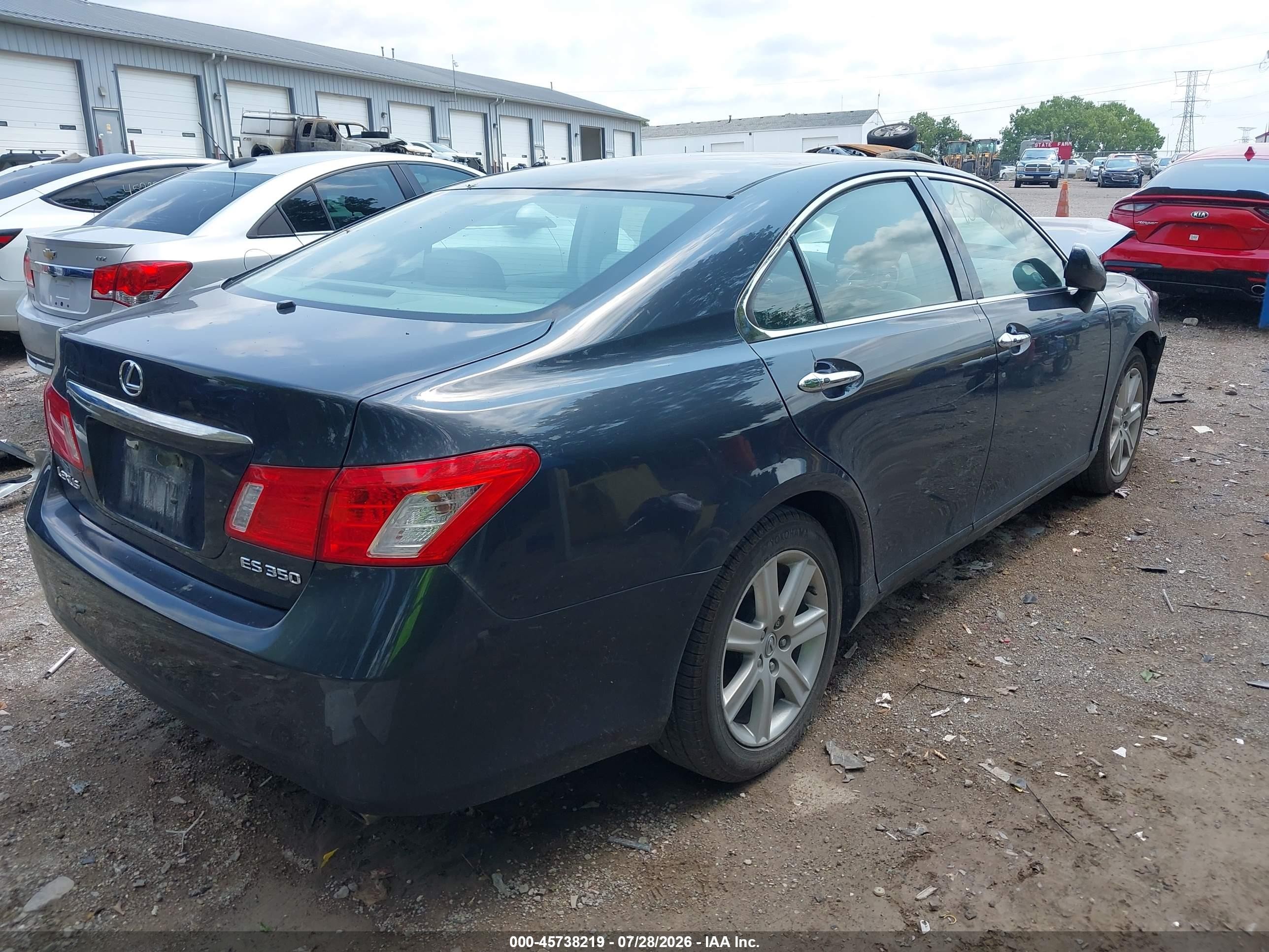 2007 Lexus Es 350   Серый vin: JTHBJ46G872018499