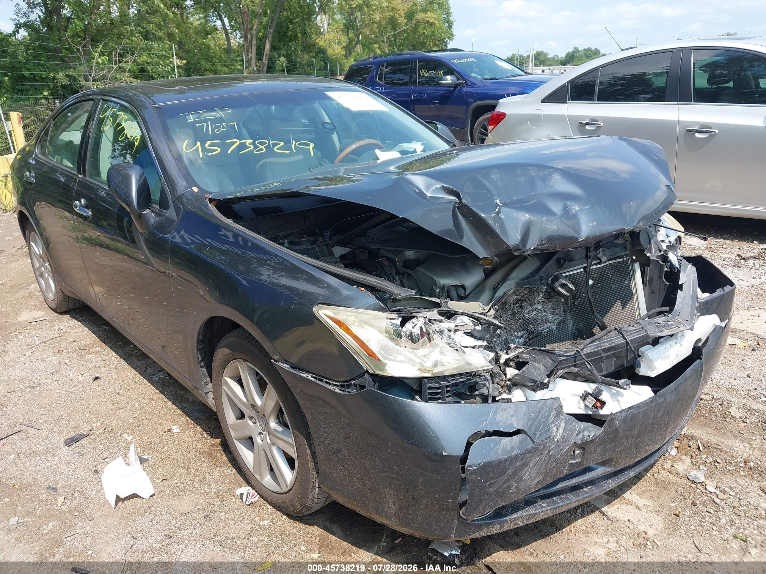 2007 Lexus Es 350   Серый vin: JTHBJ46G872018499