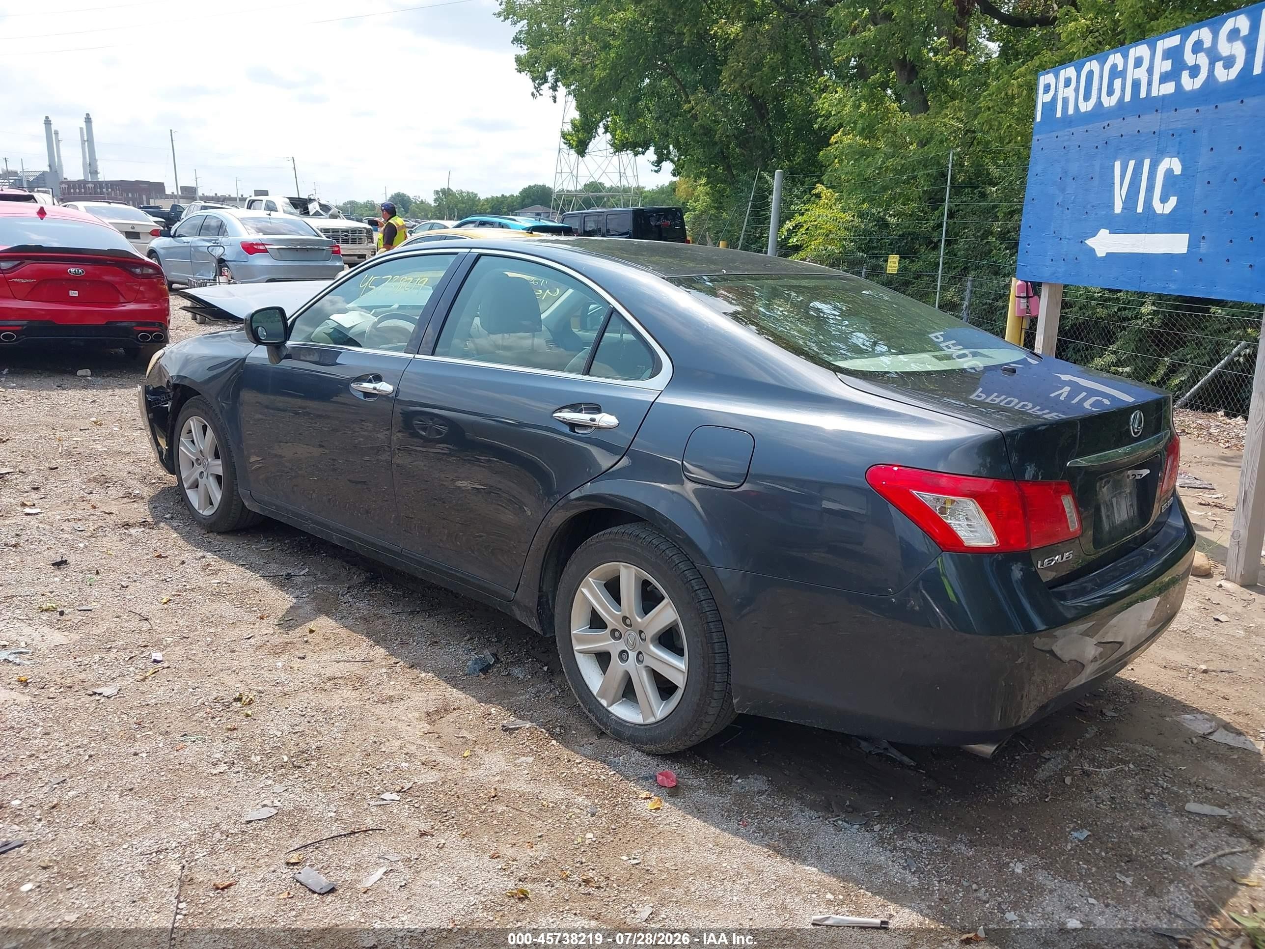 2007 Lexus Es 350   Серый vin: JTHBJ46G872018499