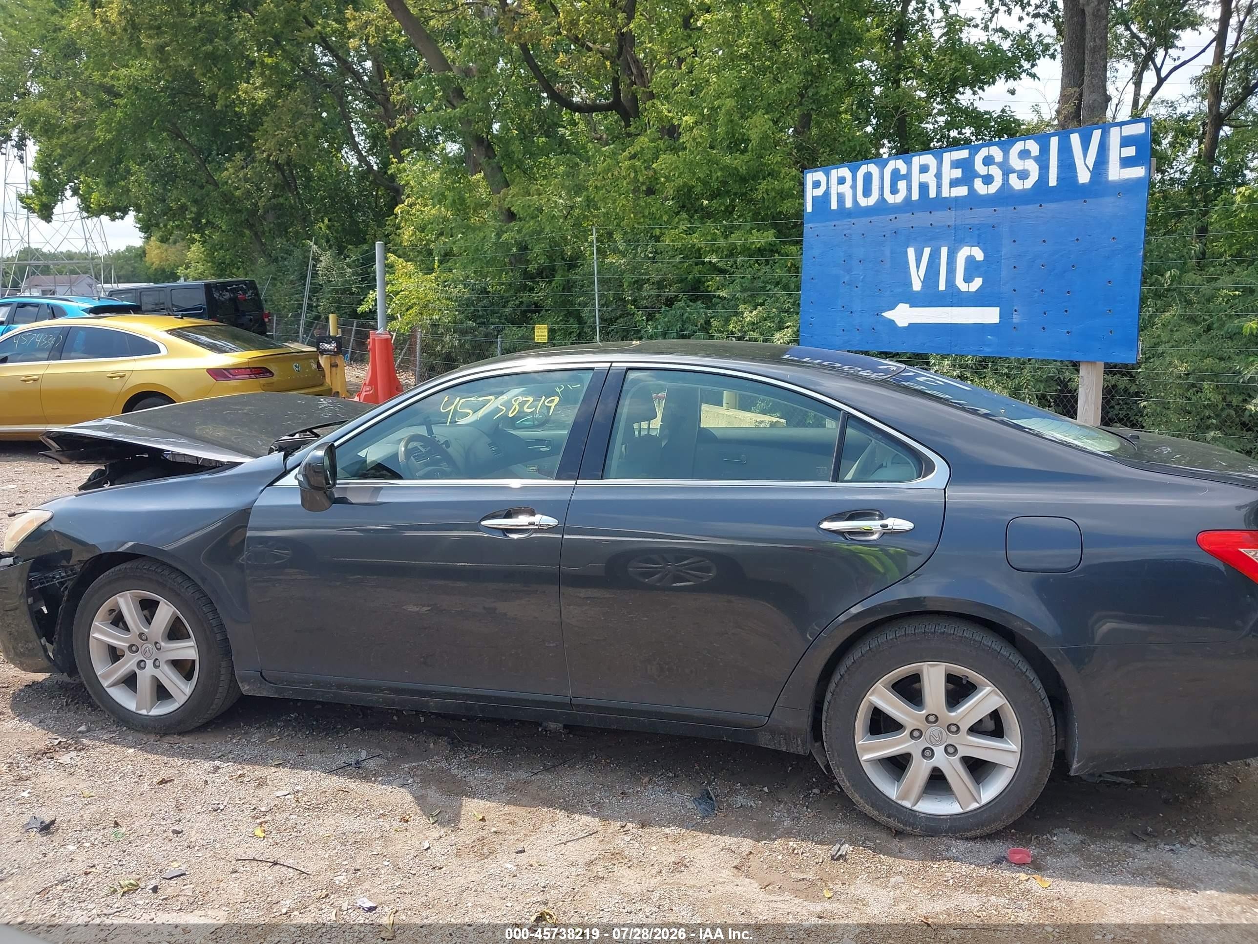 2007 Lexus Es 350   Серый vin: JTHBJ46G872018499