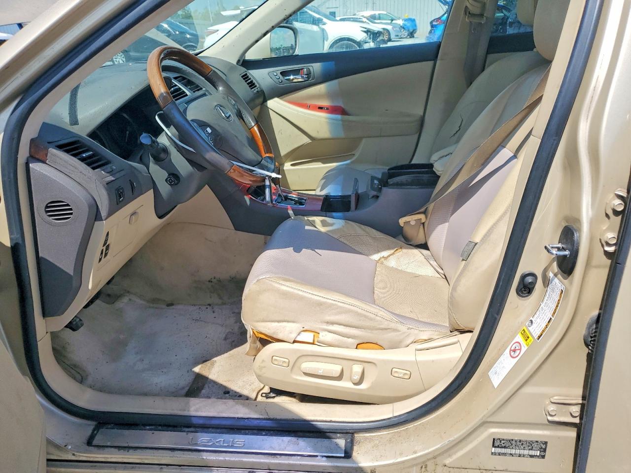 2007 Lexus Es 350 Gold vin: JTHBJ46G872027350