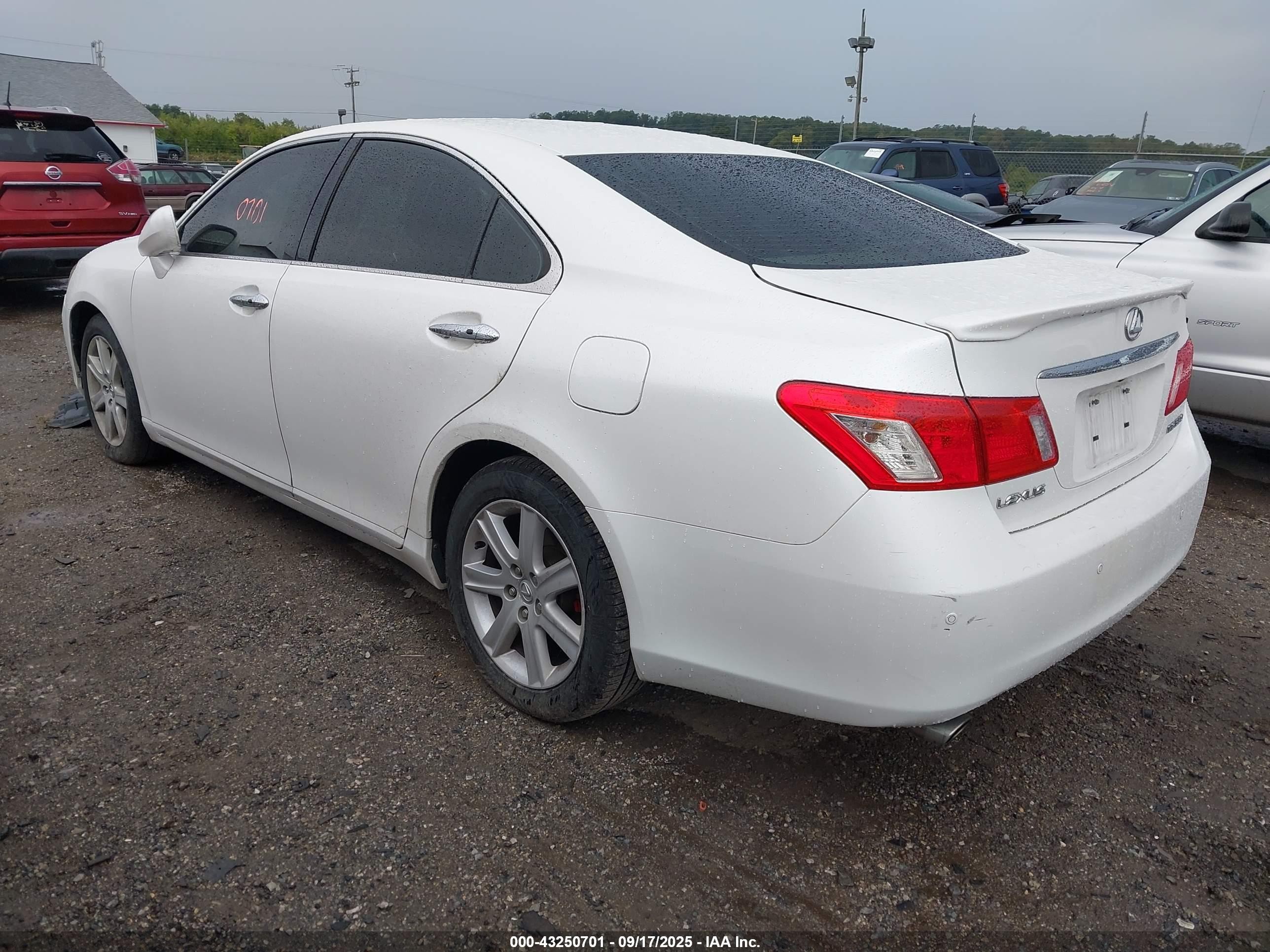 2007 Lexus Es 350   White vin: JTHBJ46G872046559