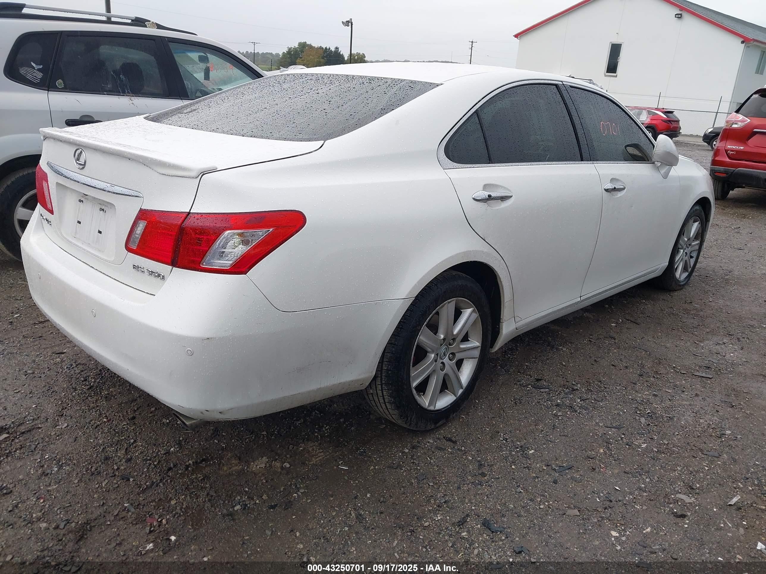 2007 Lexus Es 350   White vin: JTHBJ46G872046559