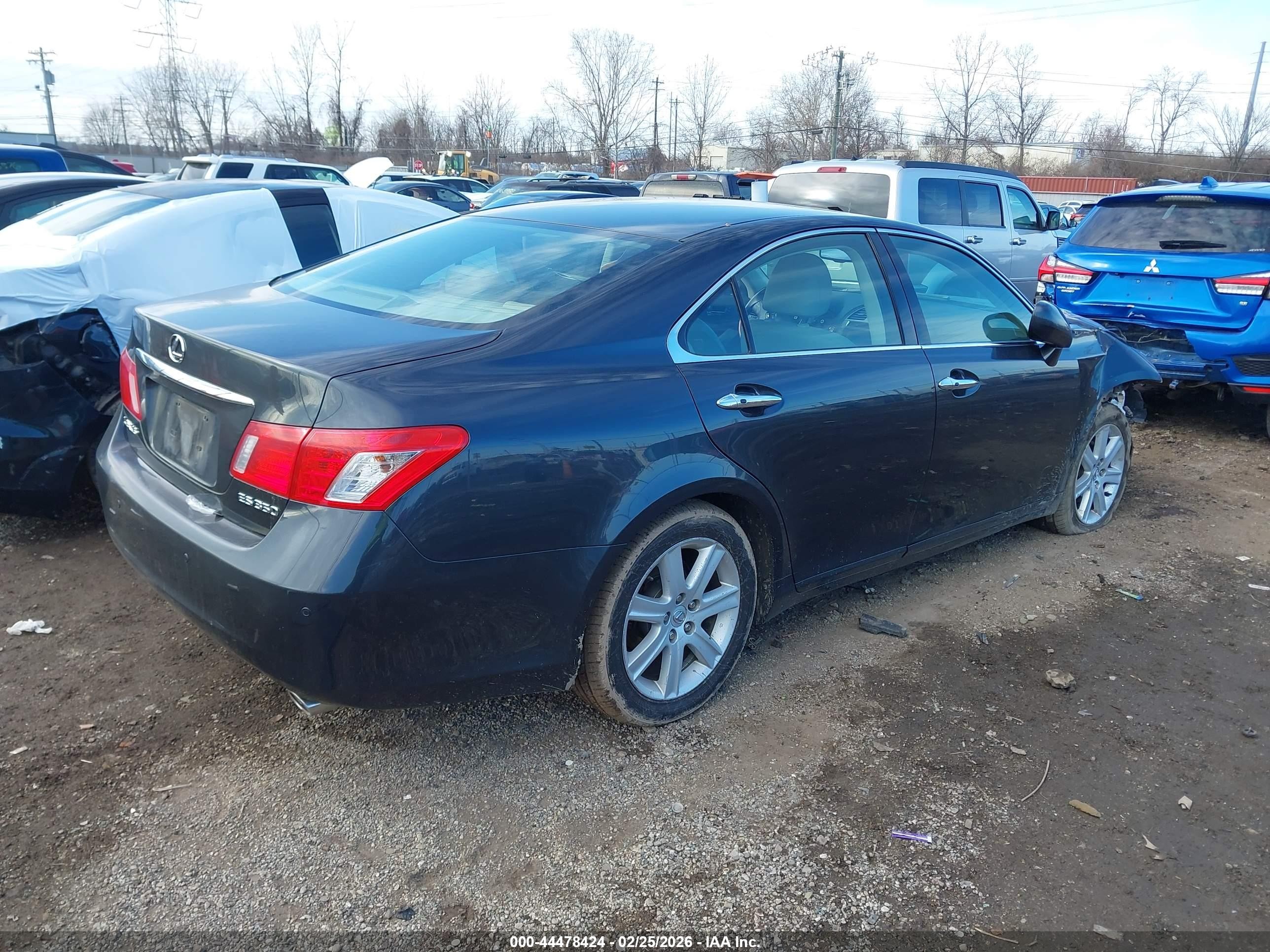 2007 Lexus Es 350   Серый vin: JTHBJ46G872048358