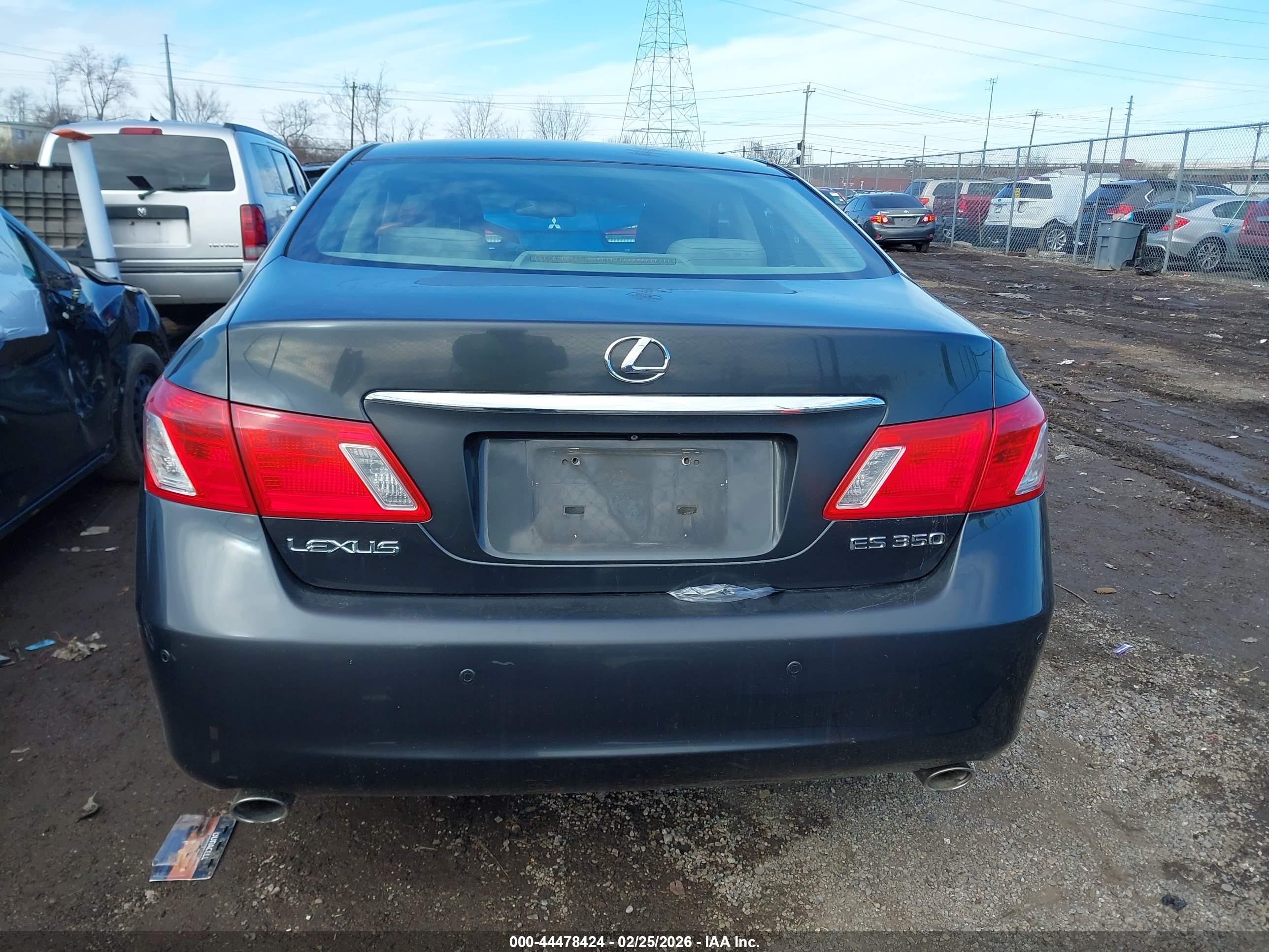 2007 Lexus Es 350   Серый vin: JTHBJ46G872048358