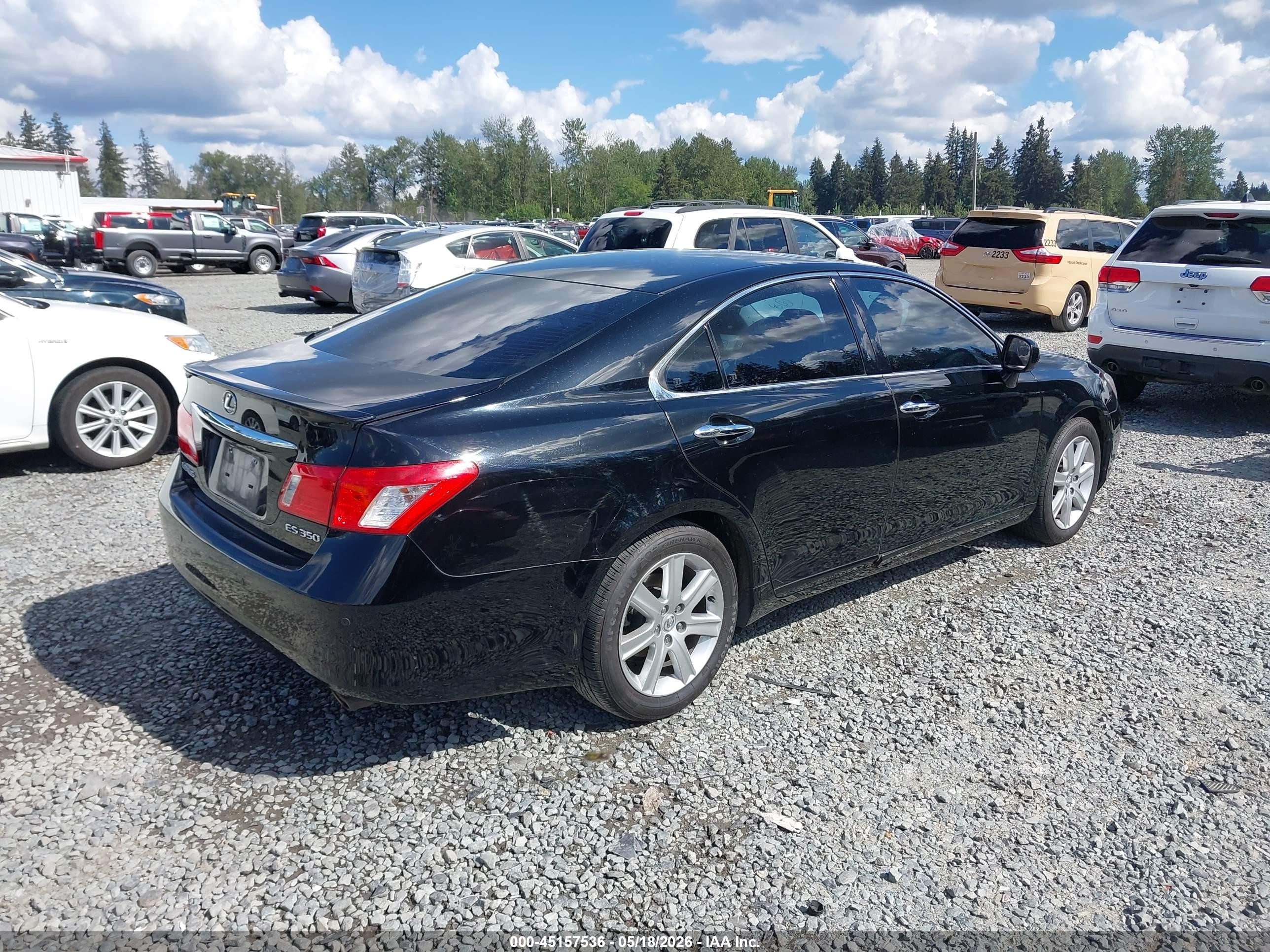 2007 Lexus Es 350 Черный vin: JTHBJ46G872050398