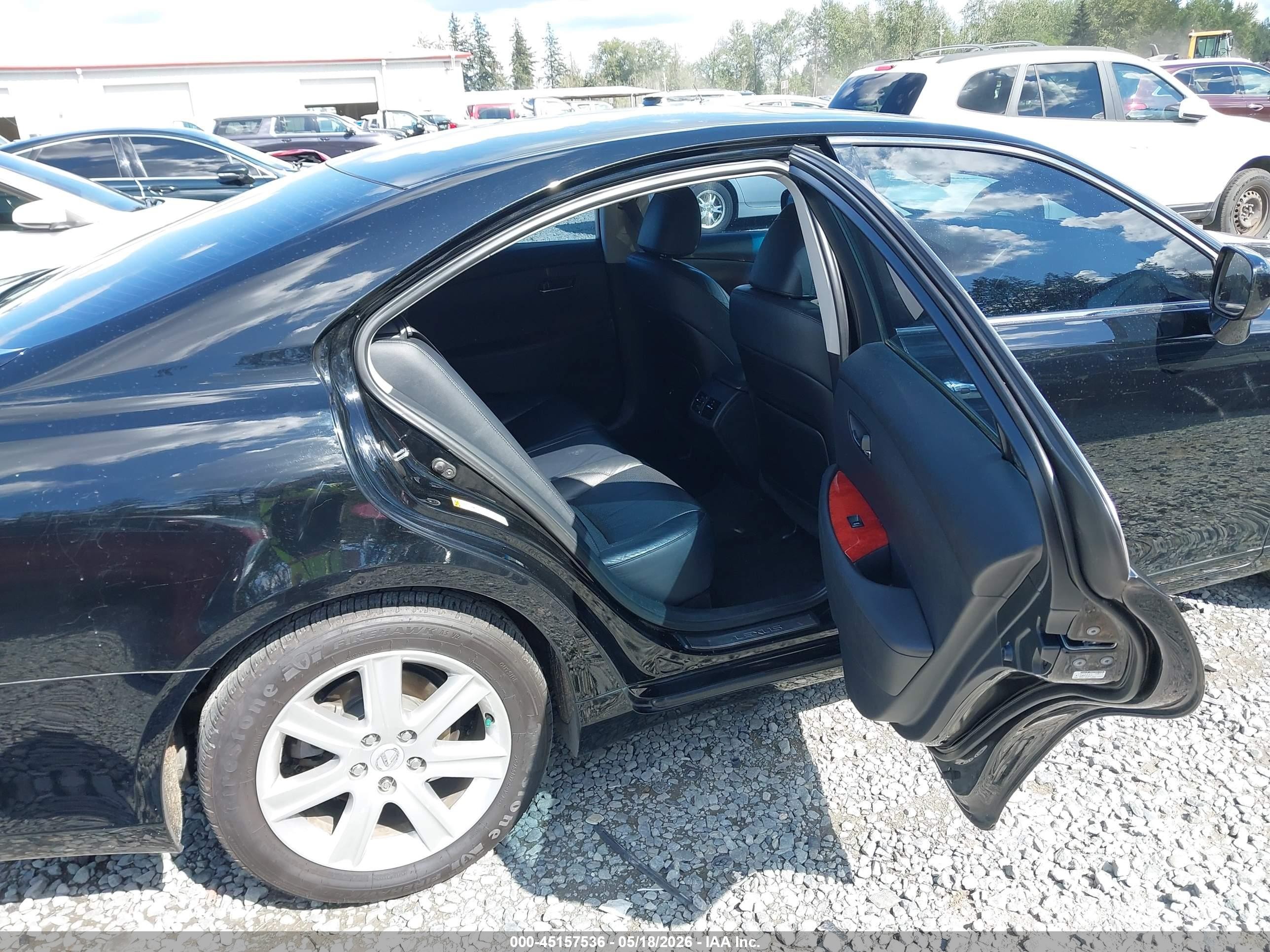 2007 Lexus Es 350 Черный vin: JTHBJ46G872050398