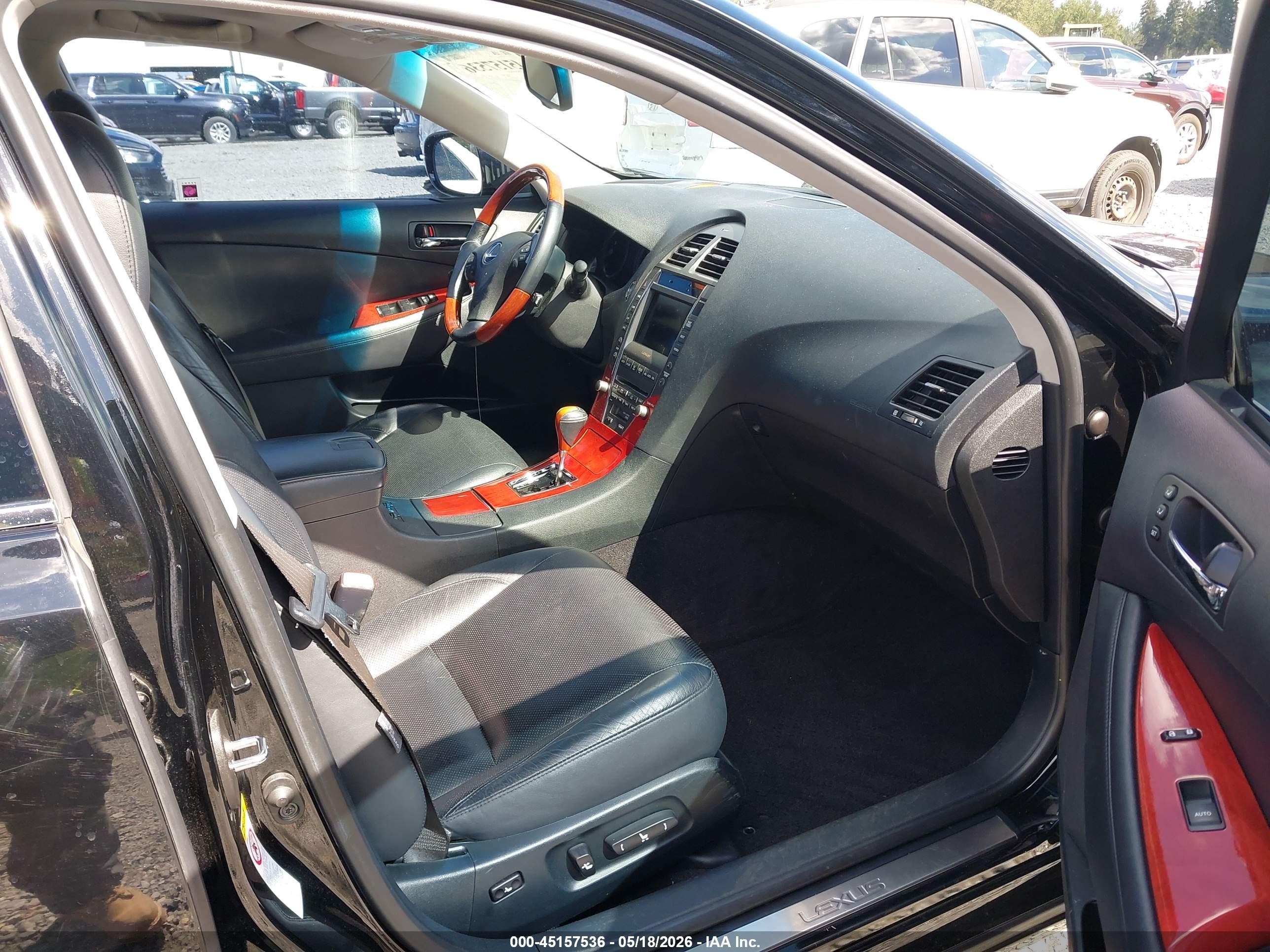 2007 Lexus Es 350 Черный vin: JTHBJ46G872050398