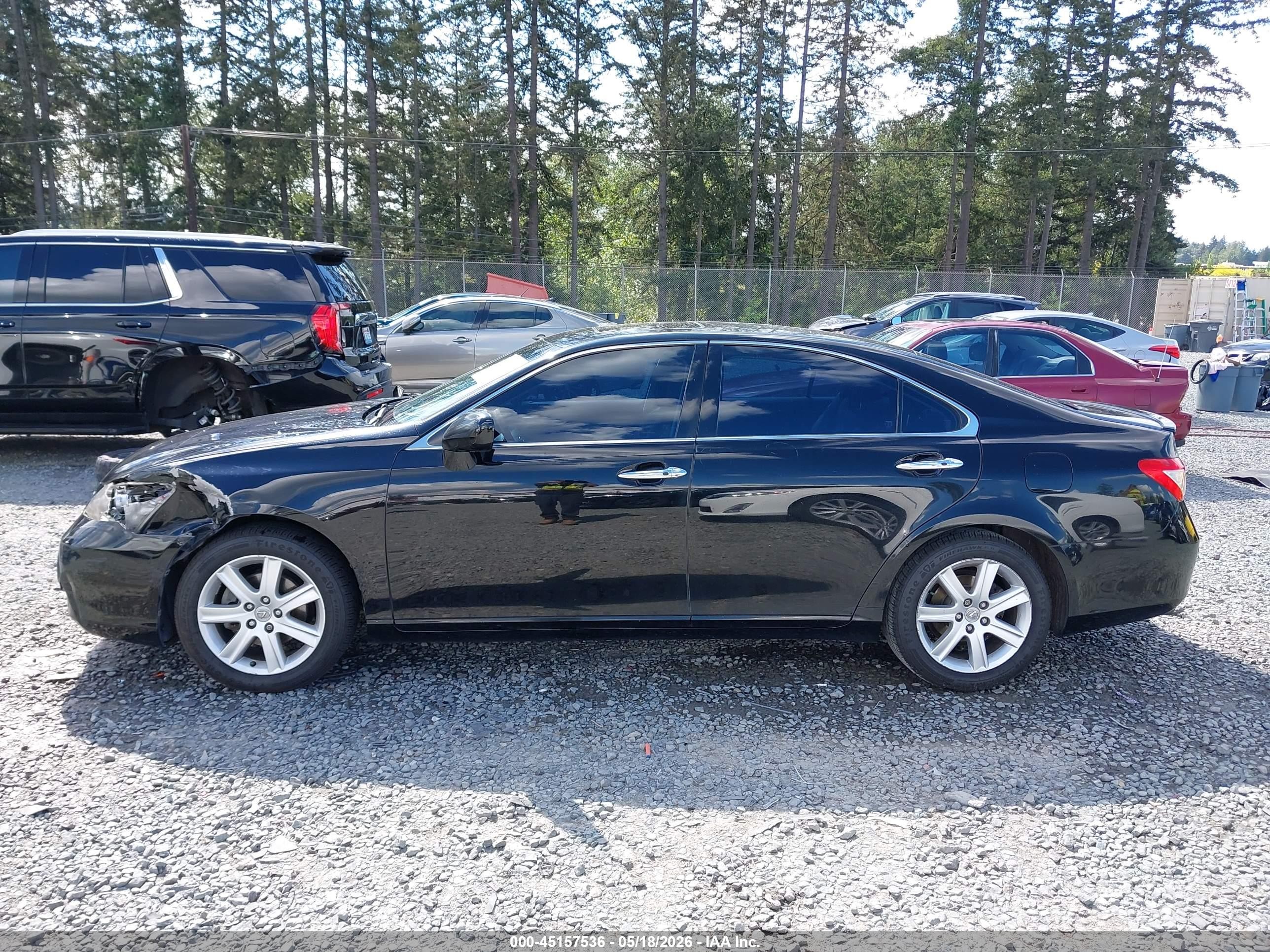 2007 Lexus Es 350 Черный vin: JTHBJ46G872050398