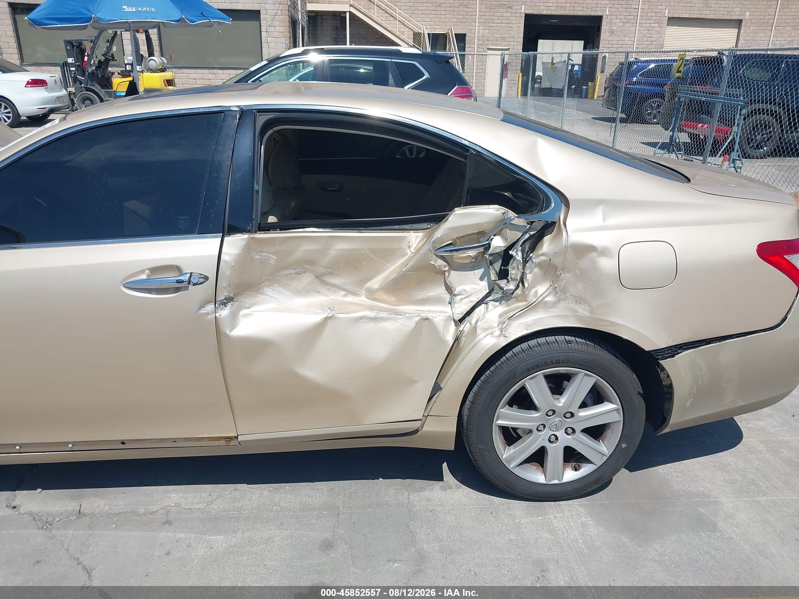 2007 Lexus Es 350 Beige vin: JTHBJ46G872050692