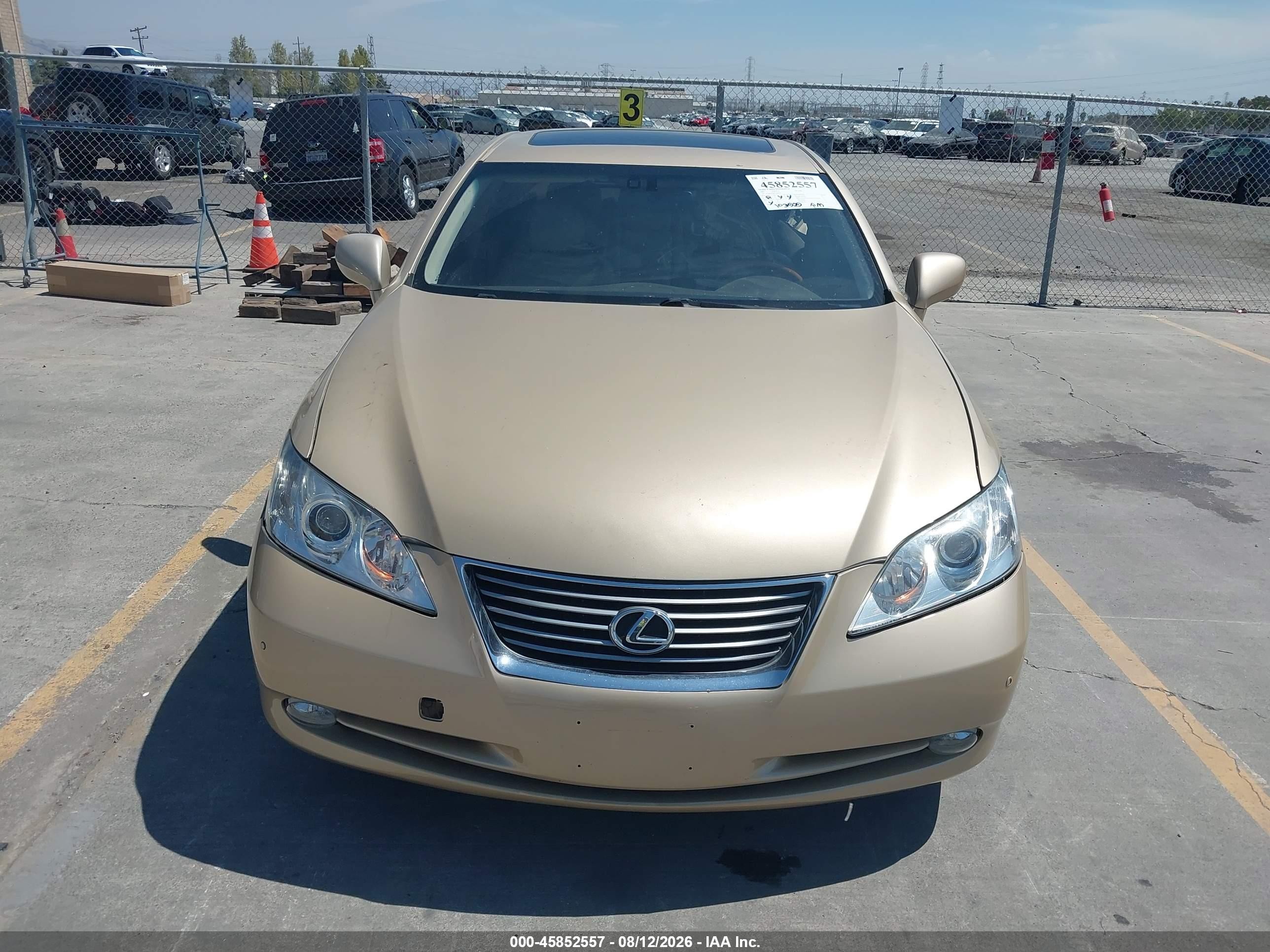 2007 Lexus Es 350 Beige vin: JTHBJ46G872050692