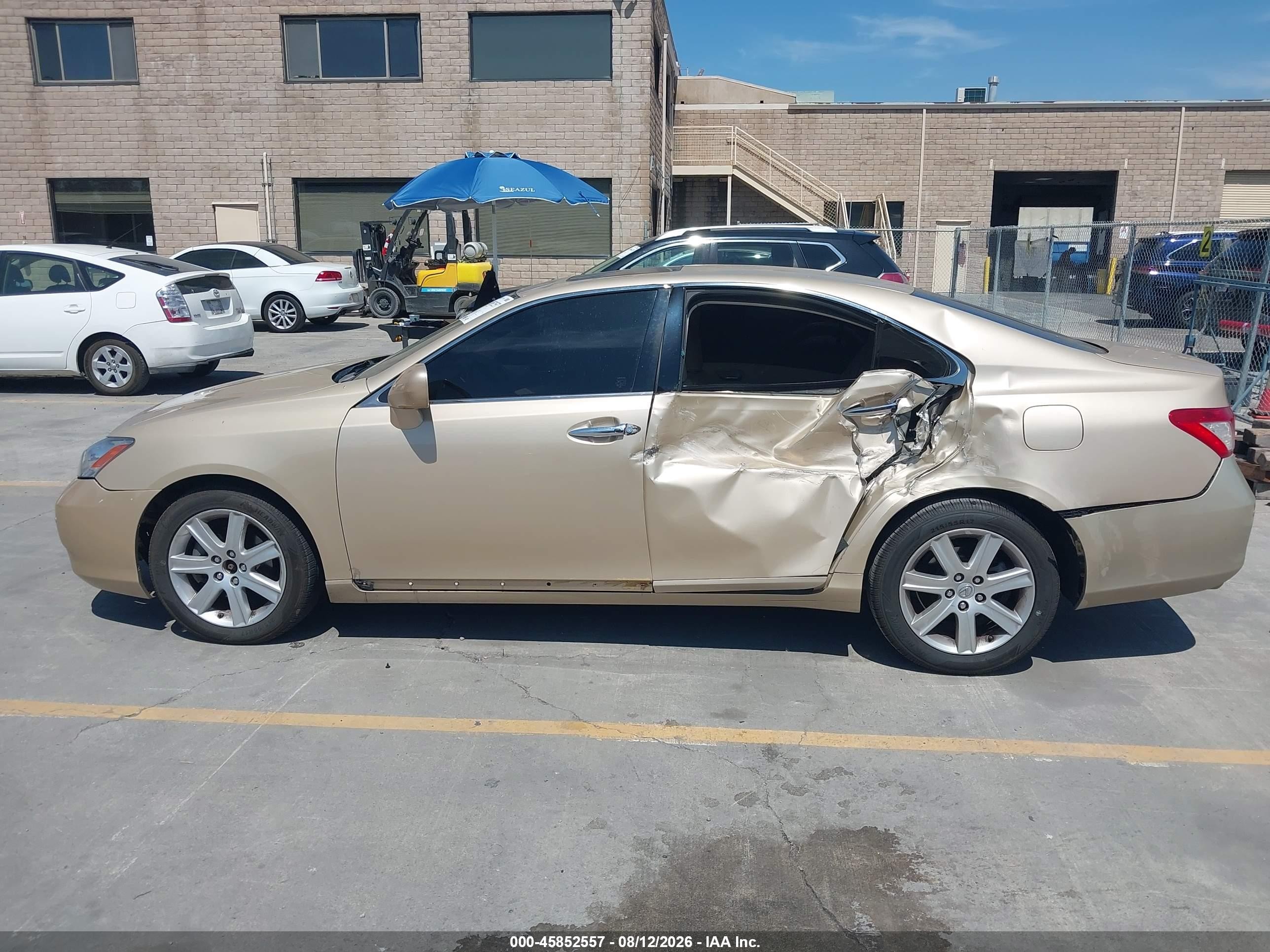 2007 Lexus Es 350 Beige vin: JTHBJ46G872050692
